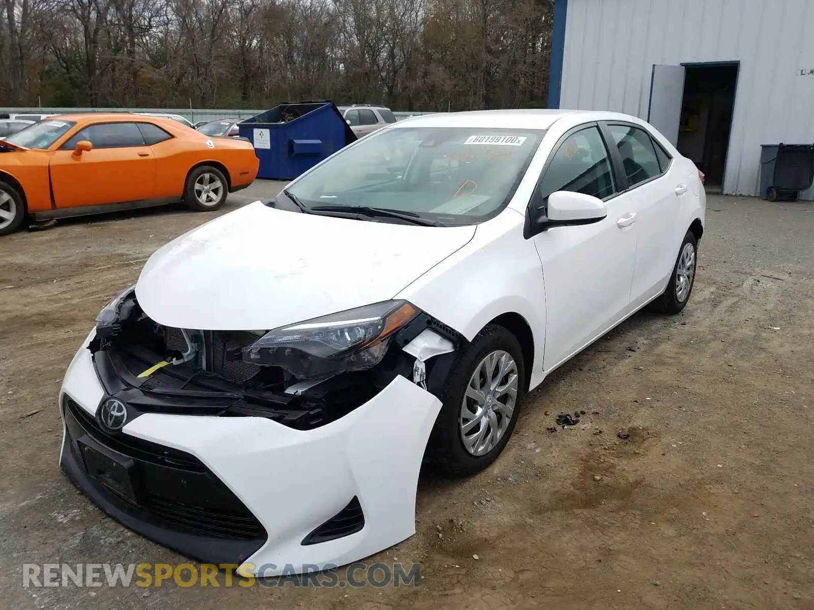 2 Photograph of a damaged car 2T1BURHE8KC241184 TOYOTA COROLLA 2019