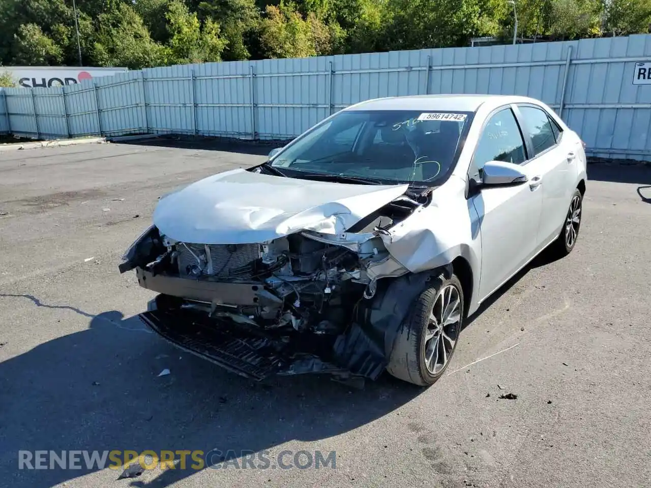 2 Photograph of a damaged car 2T1BURHE8KC243582 TOYOTA COROLLA 2019