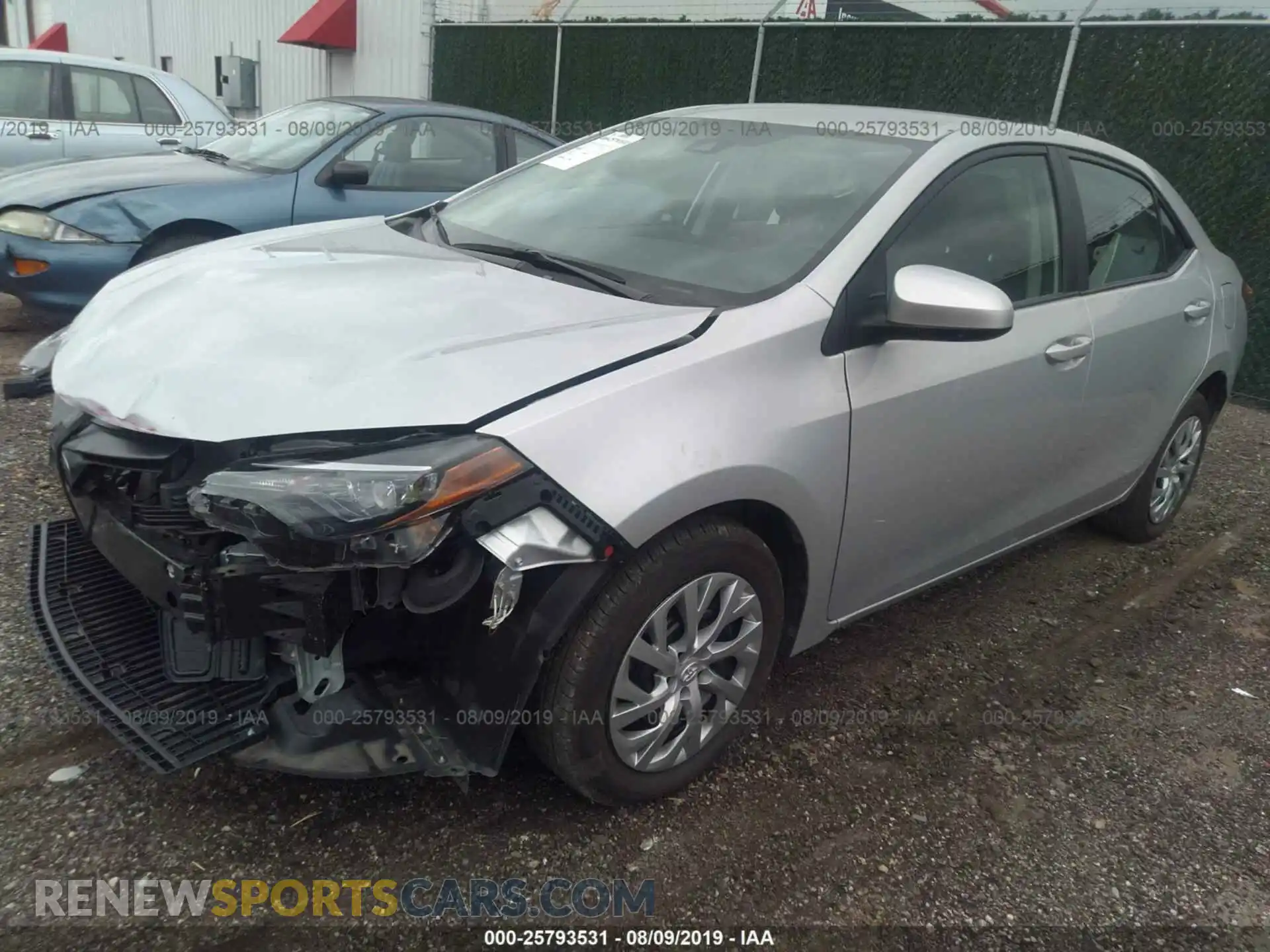 2 Photograph of a damaged car 2T1BURHE9KC126609 TOYOTA COROLLA 2019