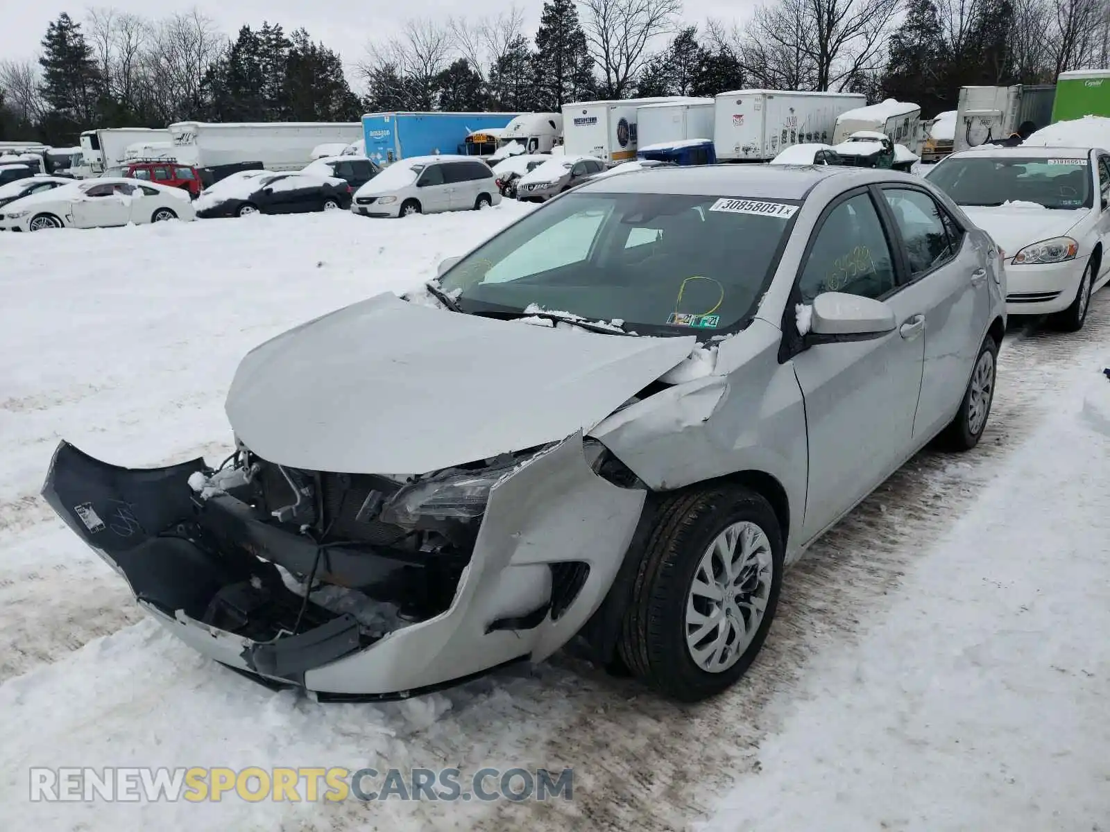 2 Photograph of a damaged car 2T1BURHE9KC127579 TOYOTA COROLLA 2019