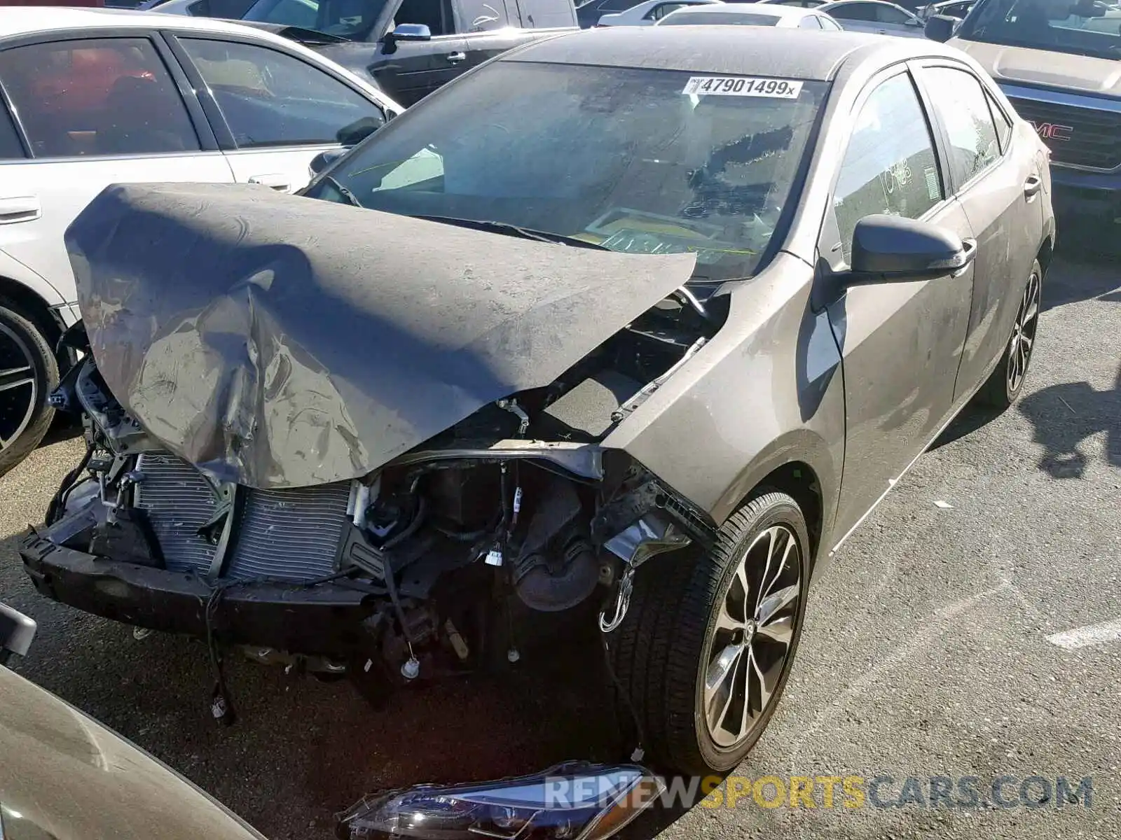 2 Фотография поврежденного автомобиля 2T1BURHE9KC130658 TOYOTA COROLLA 2019
