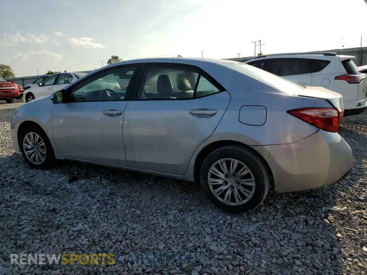 2 Photograph of a damaged car 2T1BURHE9KC131468 TOYOTA COROLLA 2019