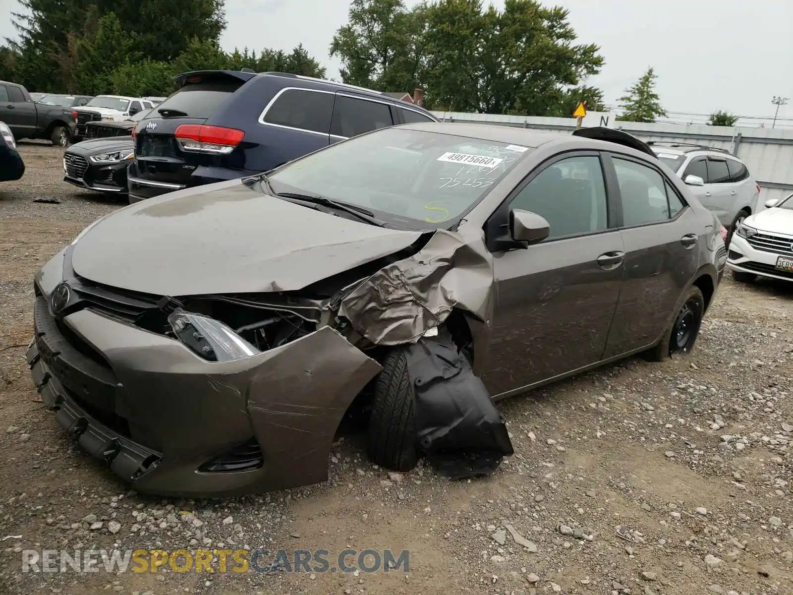 2 Photograph of a damaged car 2T1BURHE9KC137741 TOYOTA COROLLA 2019