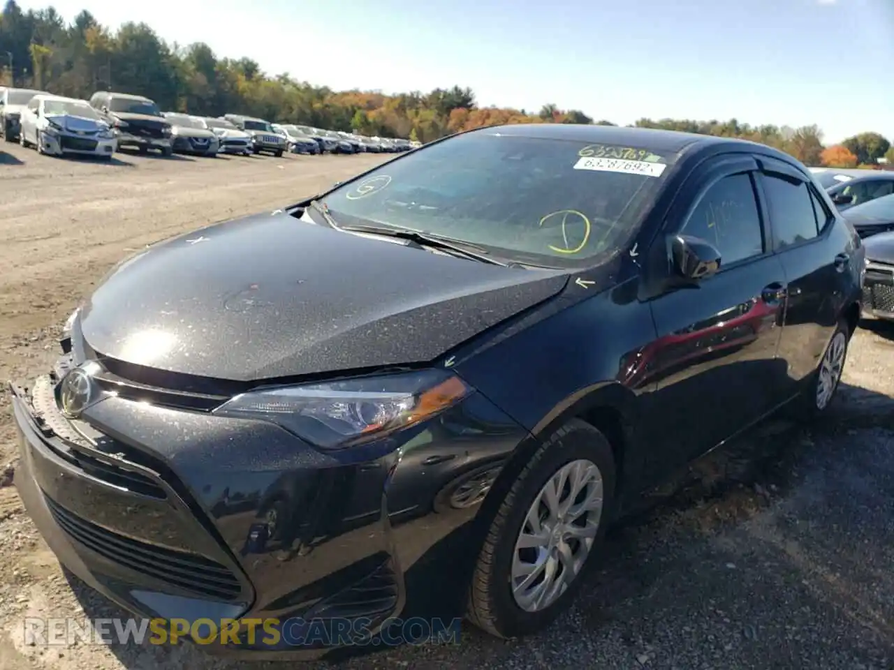 2 Photograph of a damaged car 2T1BURHE9KC140087 TOYOTA COROLLA 2019