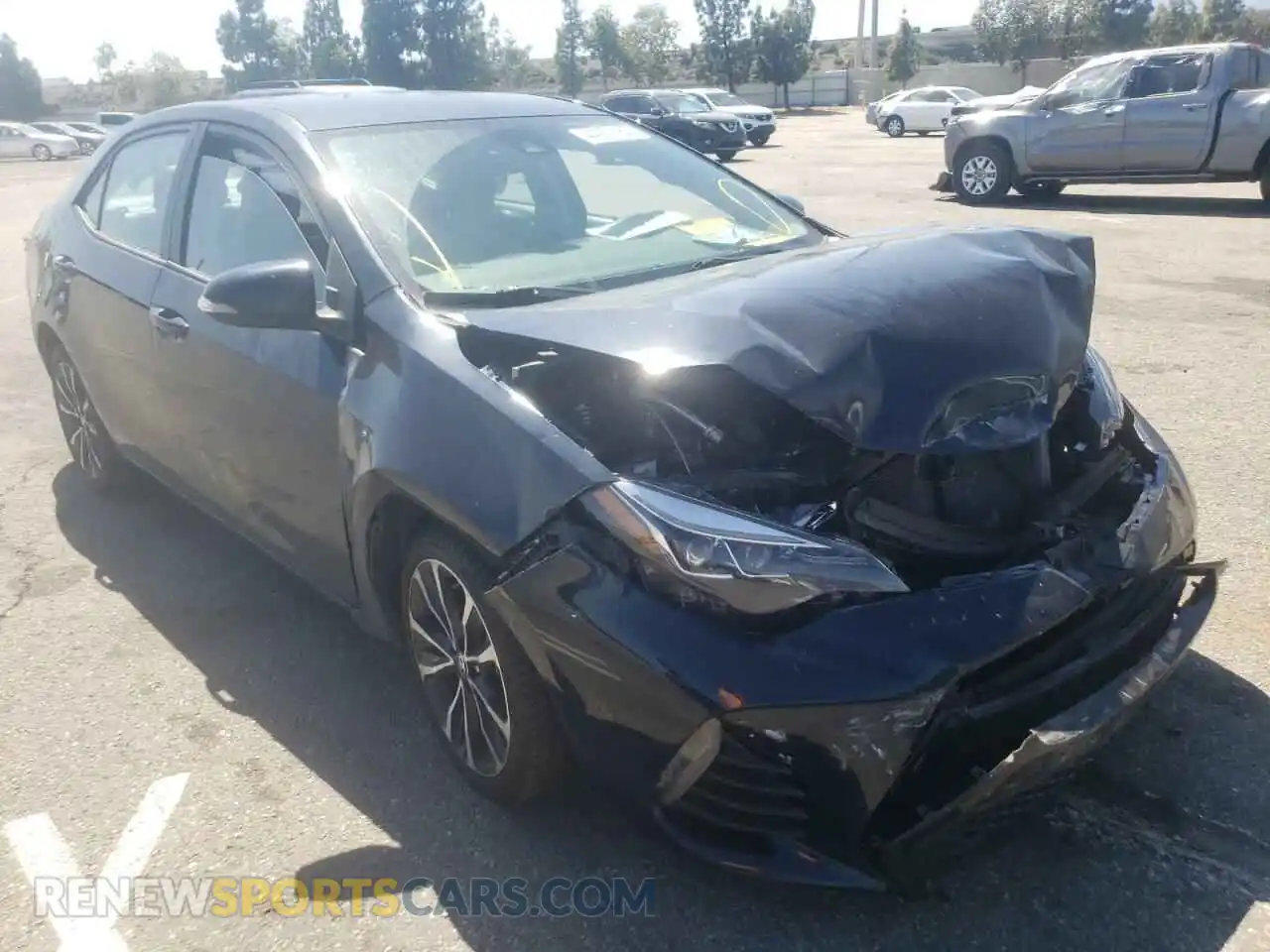 1 Photograph of a damaged car 2T1BURHE9KC141241 TOYOTA COROLLA 2019