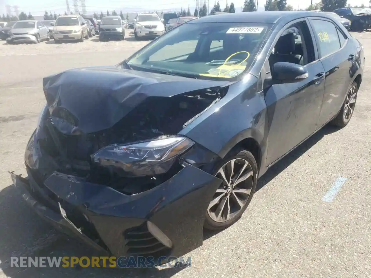 2 Photograph of a damaged car 2T1BURHE9KC141241 TOYOTA COROLLA 2019