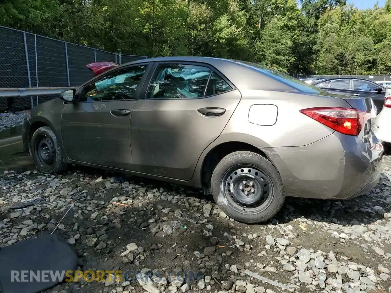 2 Photograph of a damaged car 2T1BURHE9KC146665 TOYOTA COROLLA 2019