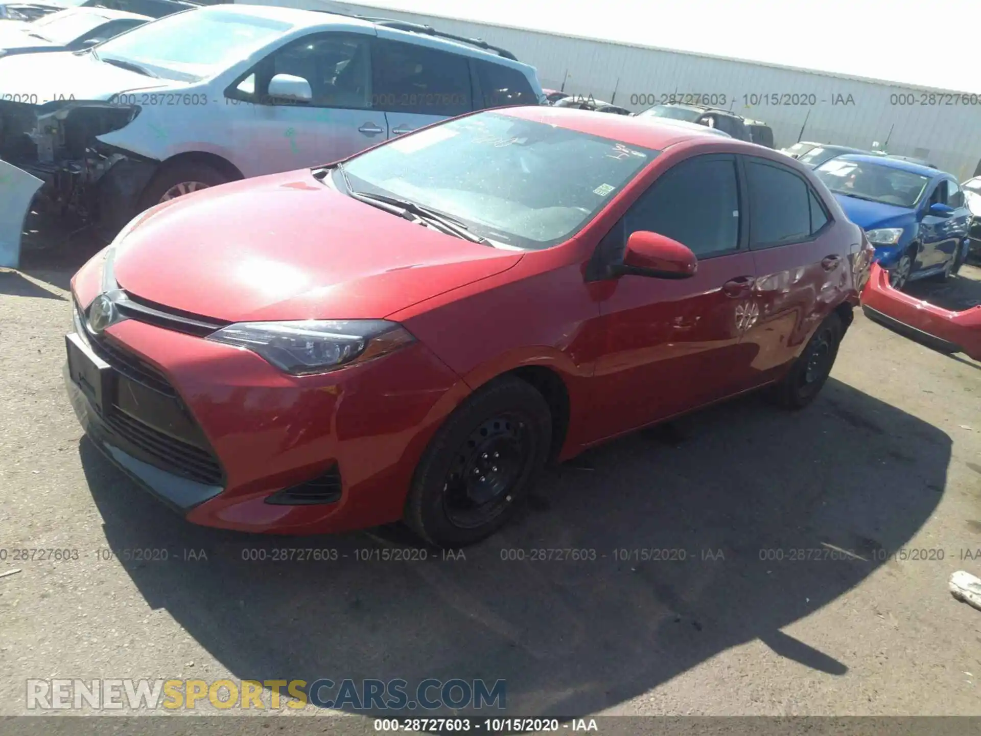 2 Photograph of a damaged car 2T1BURHE9KC160209 TOYOTA COROLLA 2019