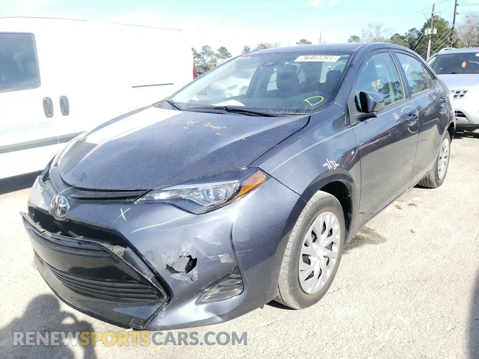 2 Photograph of a damaged car 2T1BURHE9KC164616 TOYOTA COROLLA 2019