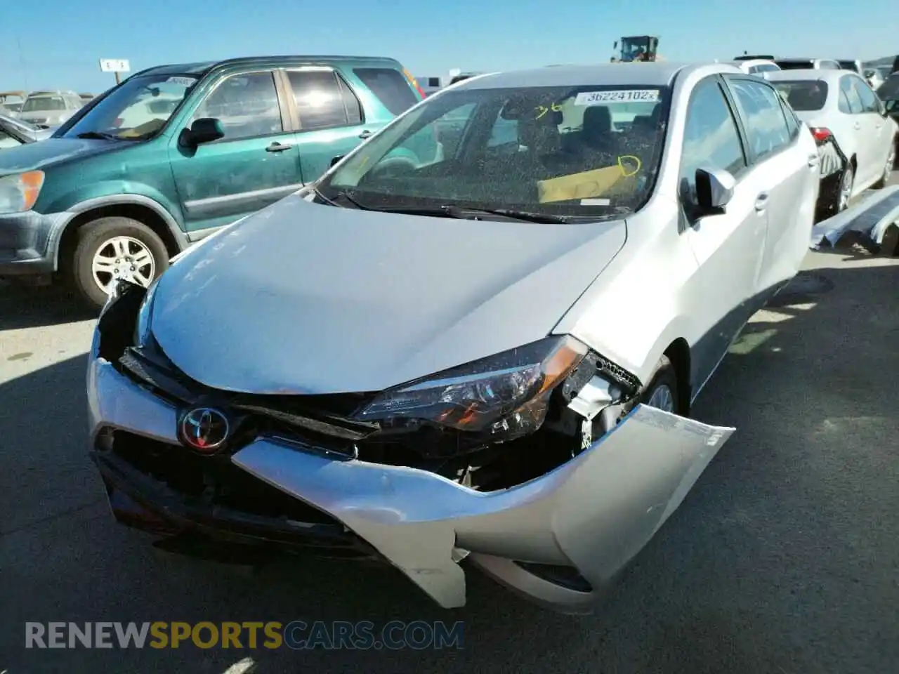2 Photograph of a damaged car 2T1BURHE9KC165460 TOYOTA COROLLA 2019