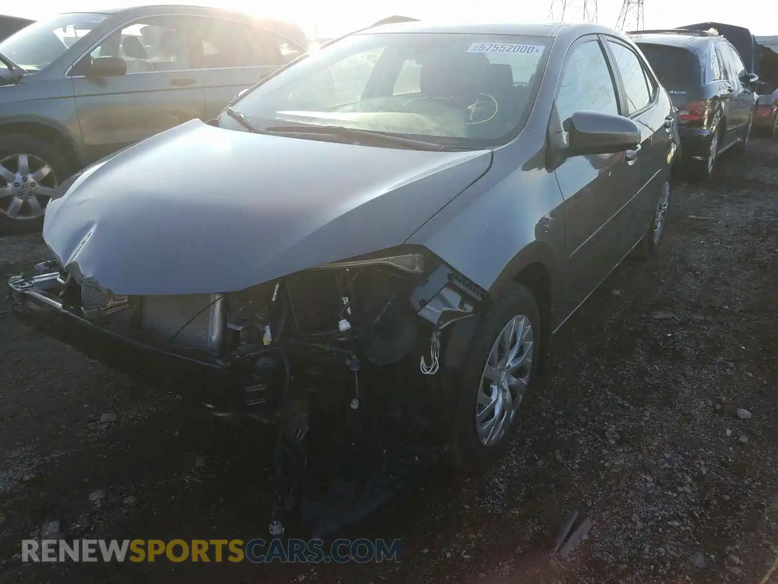 2 Photograph of a damaged car 2T1BURHE9KC166804 TOYOTA COROLLA 2019