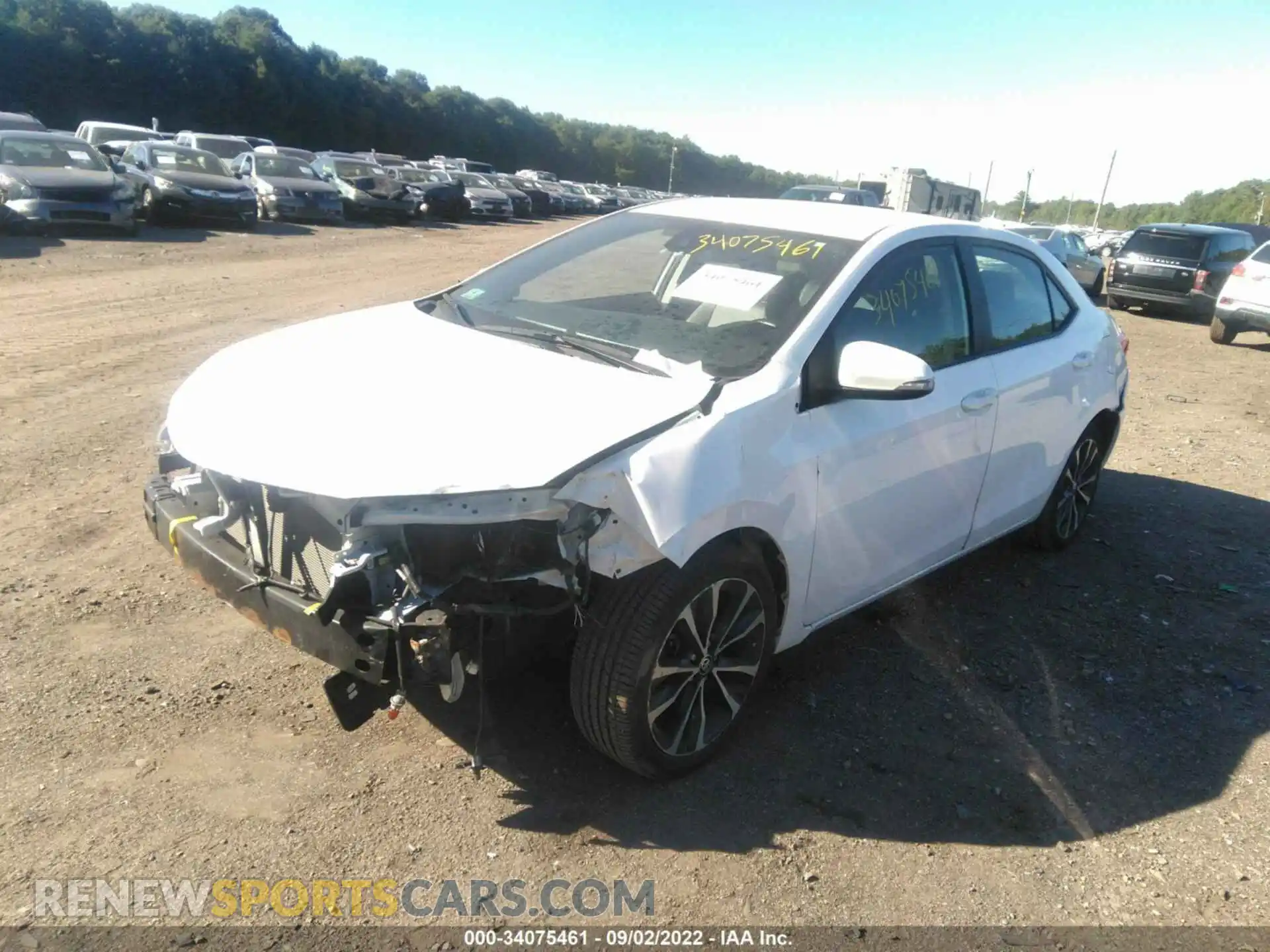 2 Photograph of a damaged car 2T1BURHE9KC170965 TOYOTA COROLLA 2019