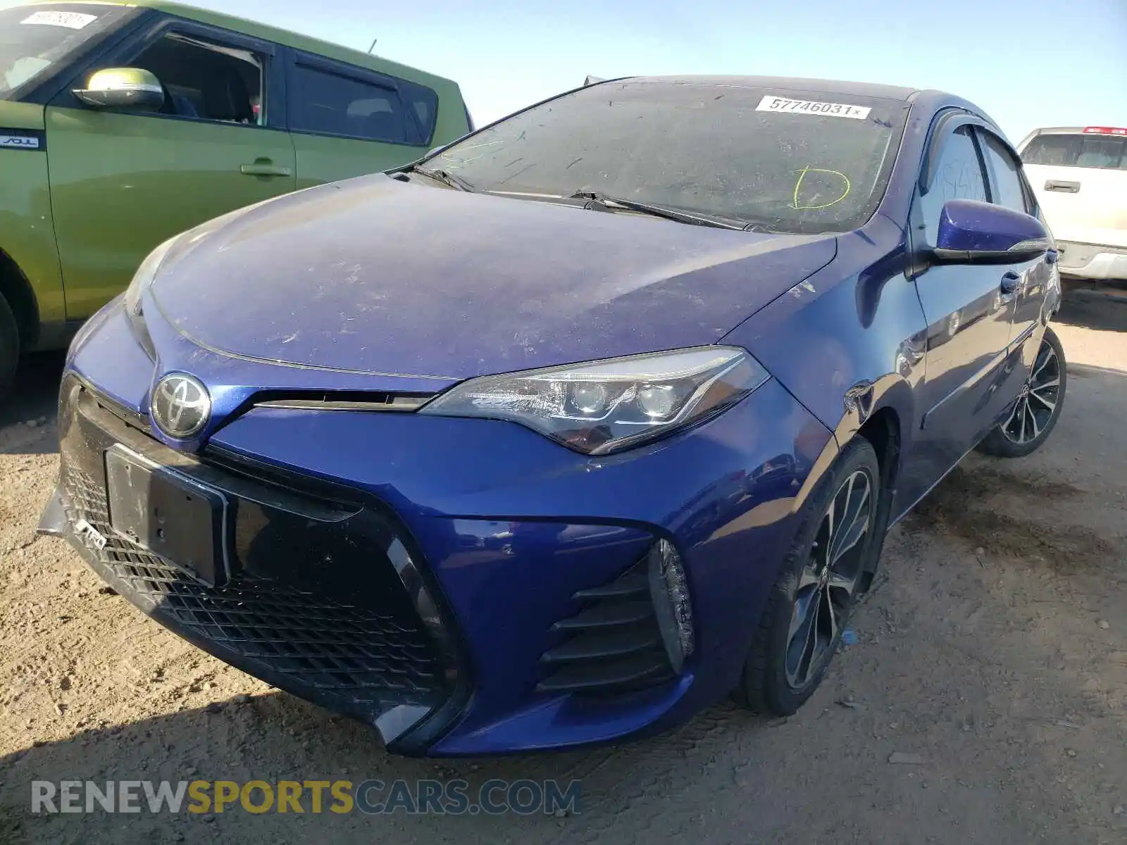 2 Photograph of a damaged car 2T1BURHE9KC172280 TOYOTA COROLLA 2019