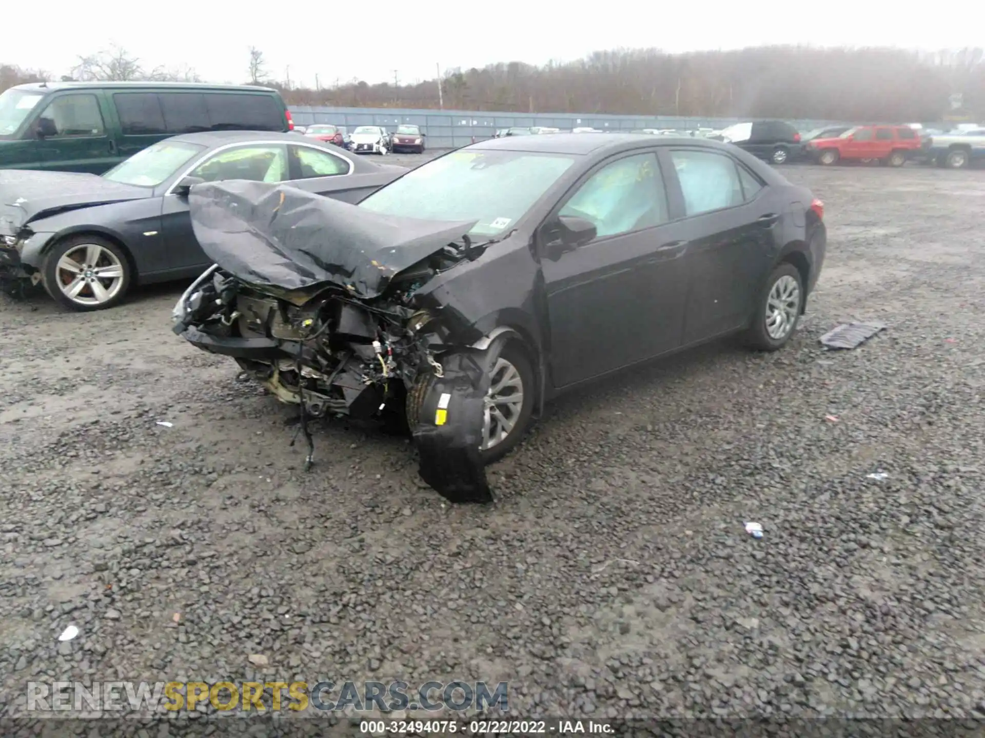 2 Photograph of a damaged car 2T1BURHE9KC174644 TOYOTA COROLLA 2019