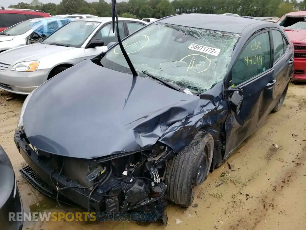 2 Photograph of a damaged car 2T1BURHE9KC176071 TOYOTA COROLLA 2019