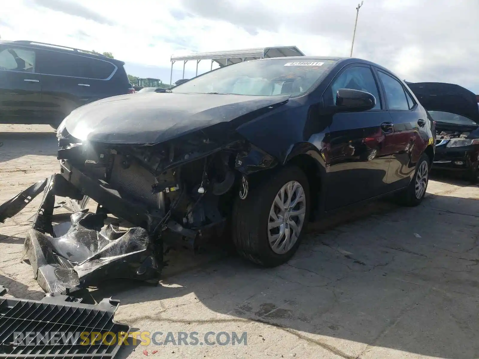 2 Photograph of a damaged car 2T1BURHE9KC178015 TOYOTA COROLLA 2019