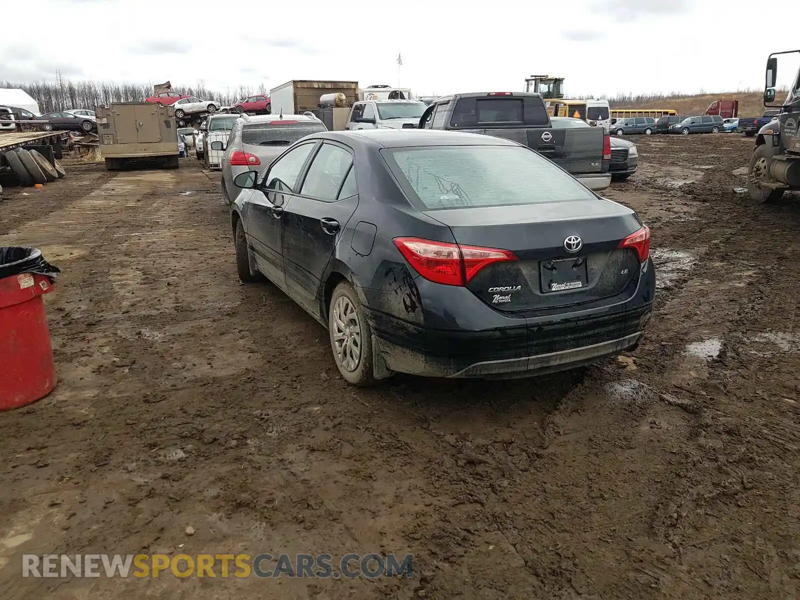 3 Photograph of a damaged car 2T1BURHE9KC181528 TOYOTA COROLLA 2019