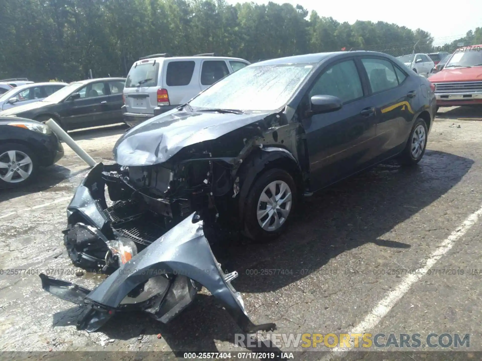 2 Photograph of a damaged car 2T1BURHE9KC187460 TOYOTA COROLLA 2019