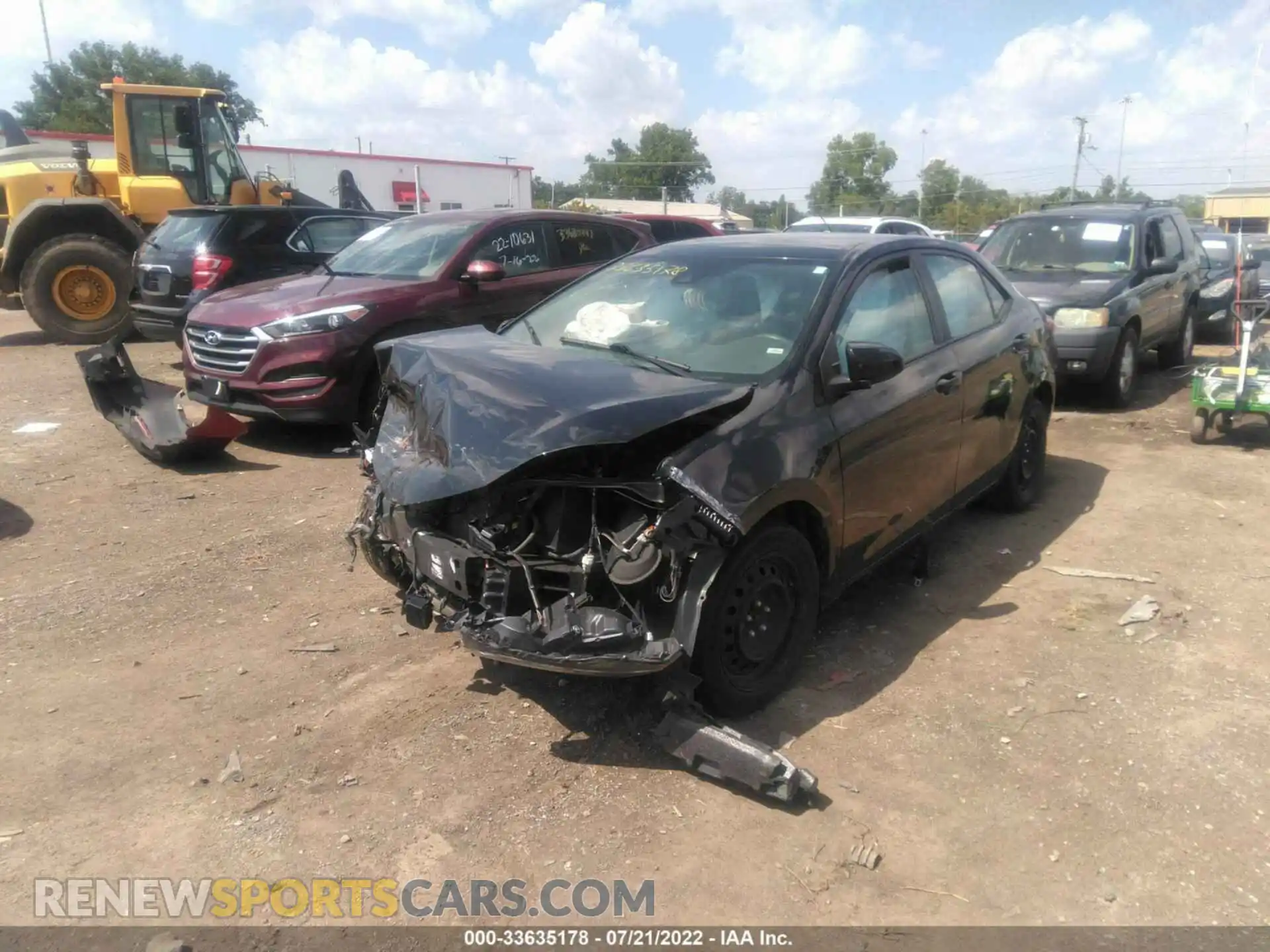 2 Photograph of a damaged car 2T1BURHE9KC192092 TOYOTA COROLLA 2019