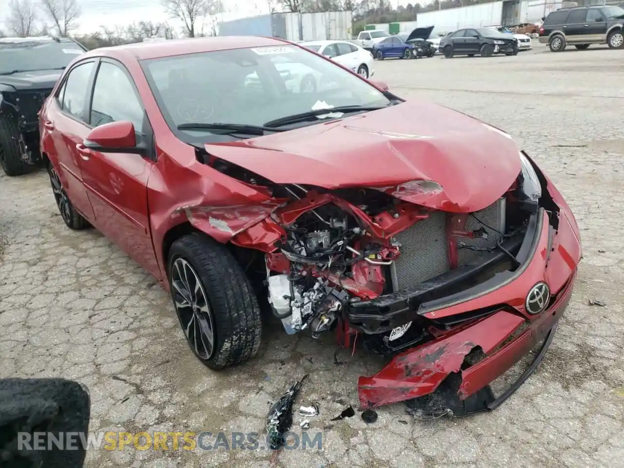 1 Photograph of a damaged car 2T1BURHE9KC205200 TOYOTA COROLLA 2019