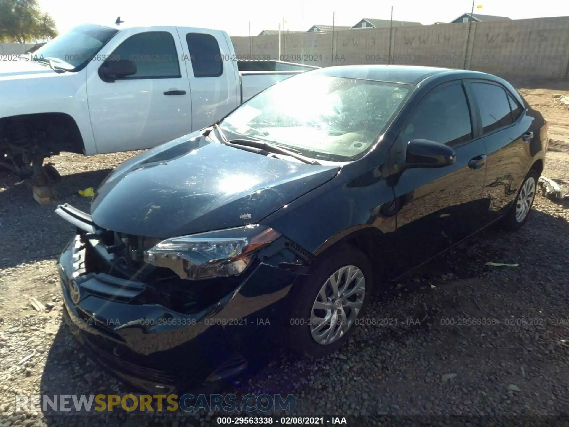 2 Photograph of a damaged car 2T1BURHE9KC207979 TOYOTA COROLLA 2019