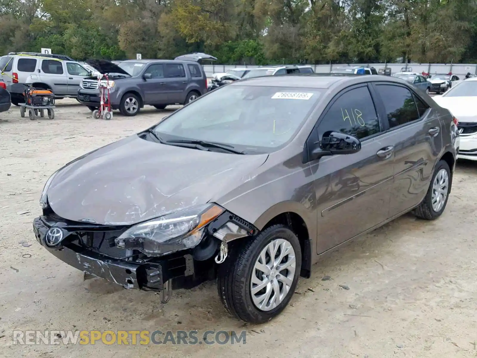 2 Photograph of a damaged car 2T1BURHE9KC209957 TOYOTA COROLLA 2019