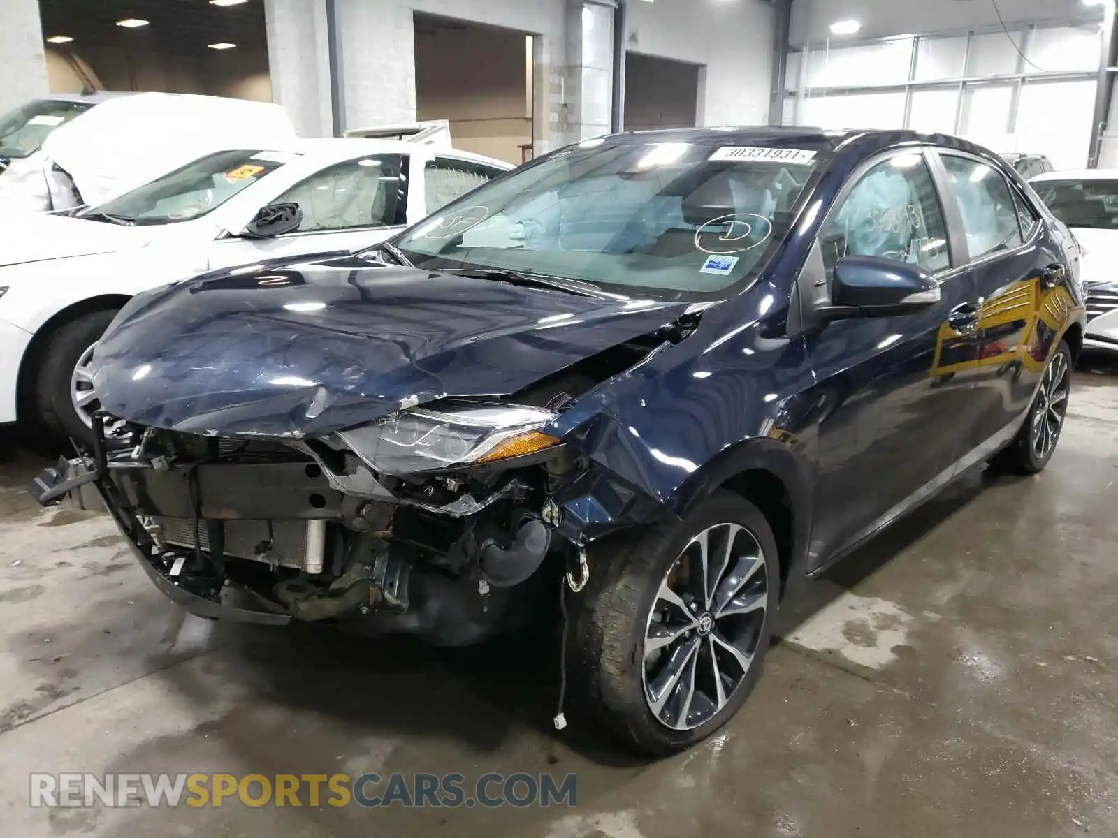 2 Photograph of a damaged car 2T1BURHE9KC210249 TOYOTA COROLLA 2019