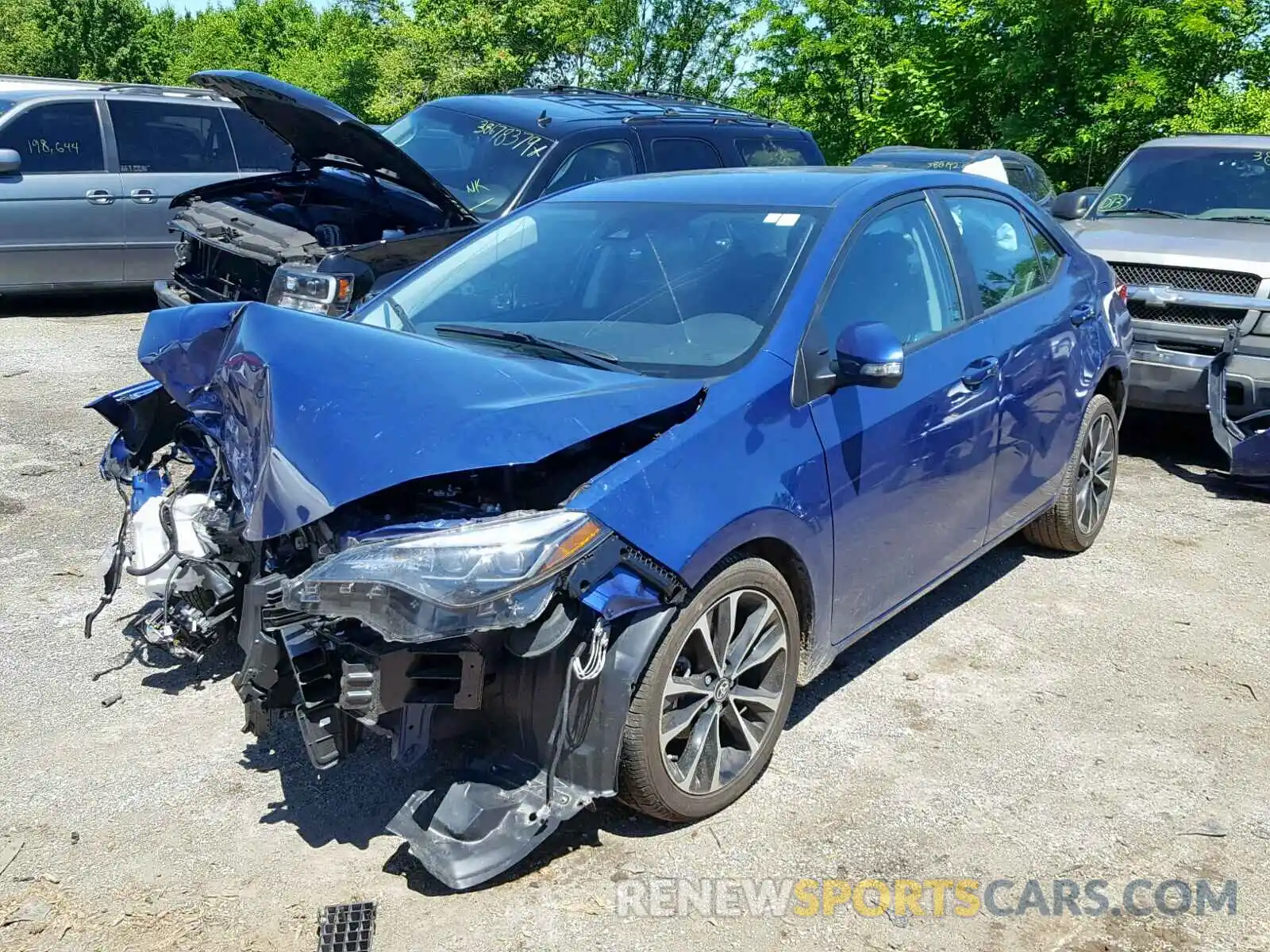 2 Photograph of a damaged car 2T1BURHE9KC211093 TOYOTA COROLLA 2019