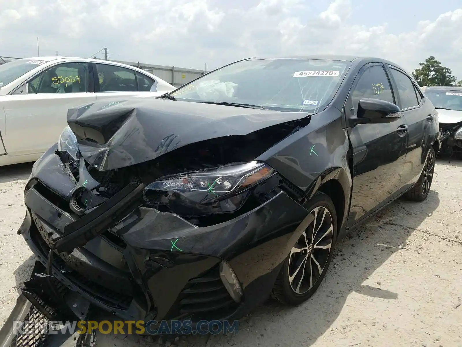 2 Photograph of a damaged car 2T1BURHE9KC217427 TOYOTA COROLLA 2019