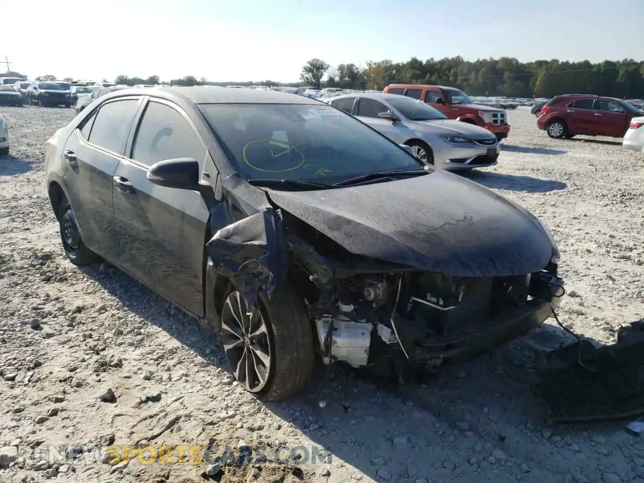 1 Photograph of a damaged car 2T1BURHE9KC220022 TOYOTA COROLLA 2019