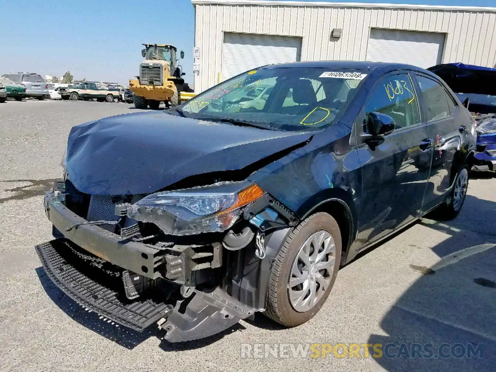 2 Photograph of a damaged car 2T1BURHE9KC220165 TOYOTA COROLLA 2019
