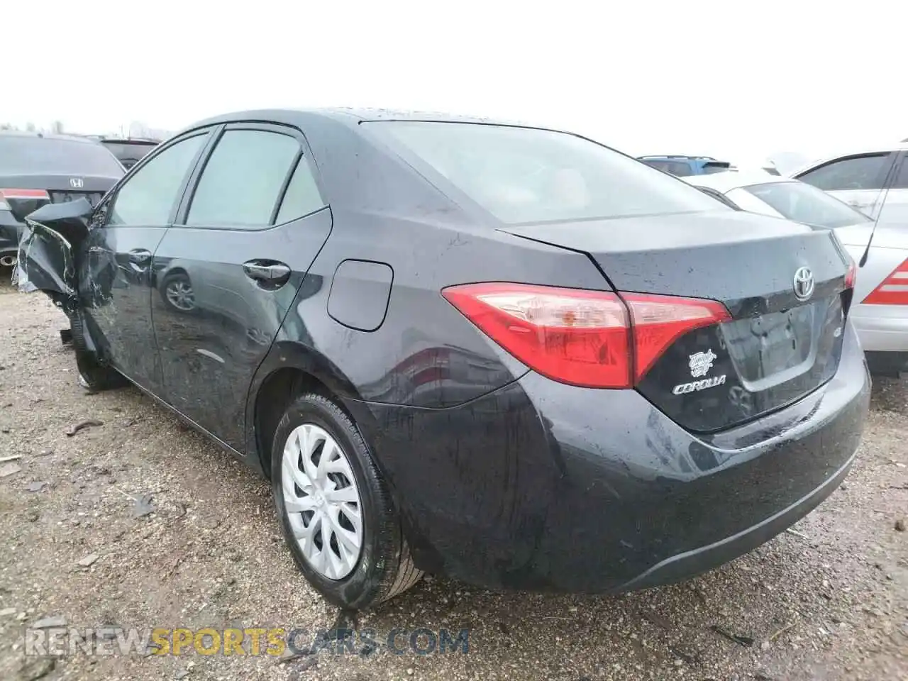 3 Photograph of a damaged car 2T1BURHE9KC222370 TOYOTA COROLLA 2019