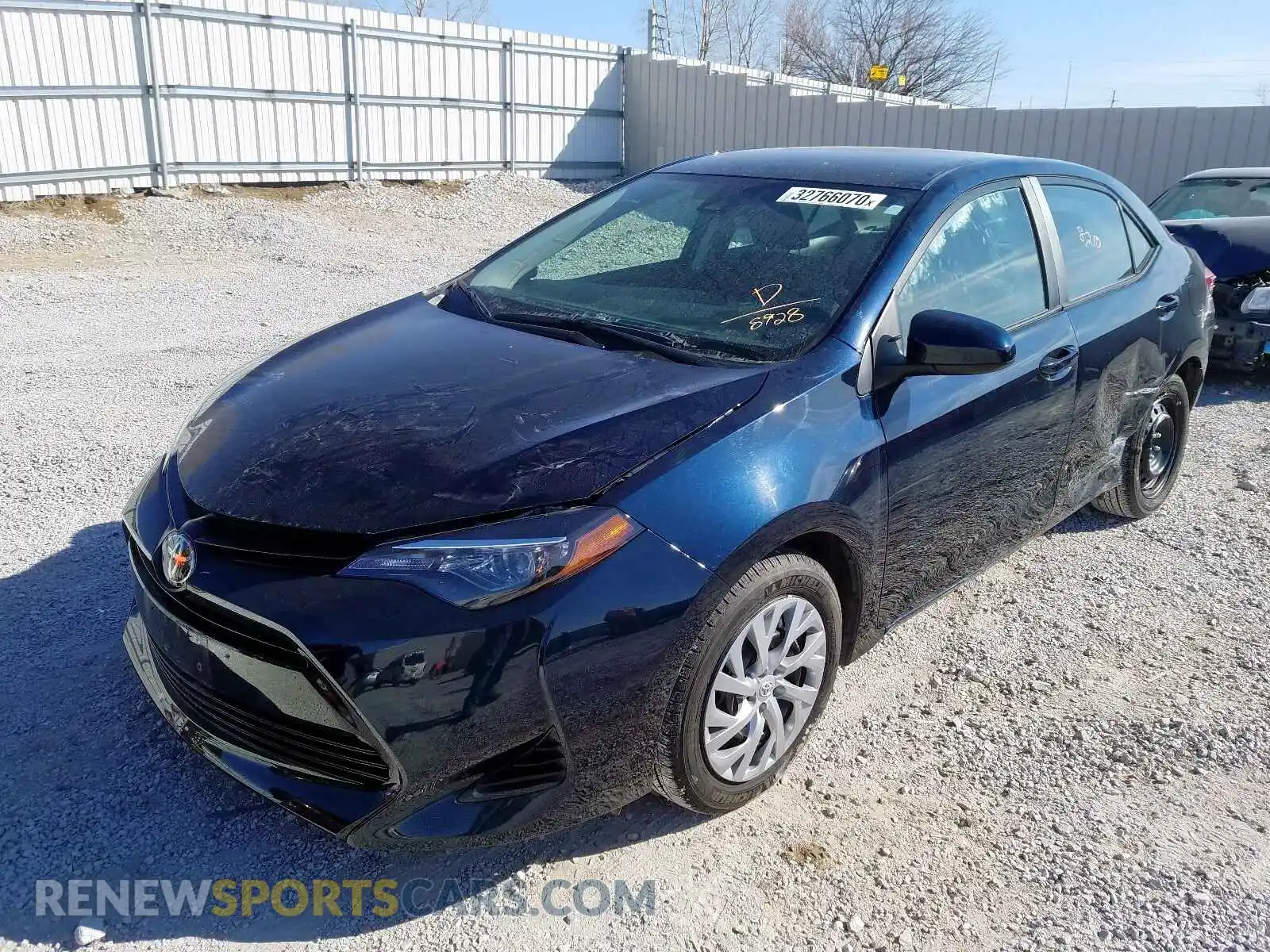 2 Photograph of a damaged car 2T1BURHE9KC228928 TOYOTA COROLLA 2019