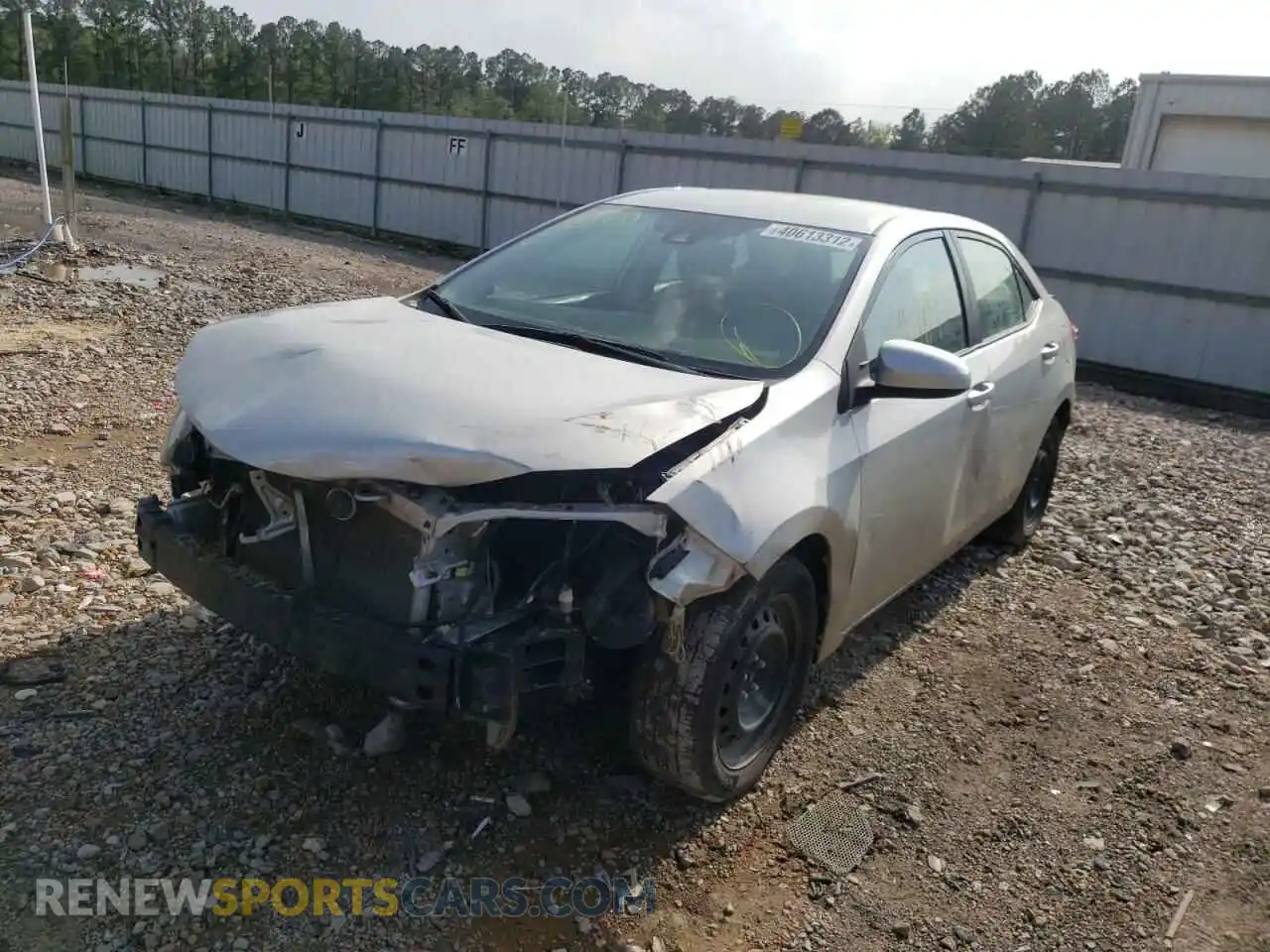 2 Photograph of a damaged car 2T1BURHE9KC237547 TOYOTA COROLLA 2019