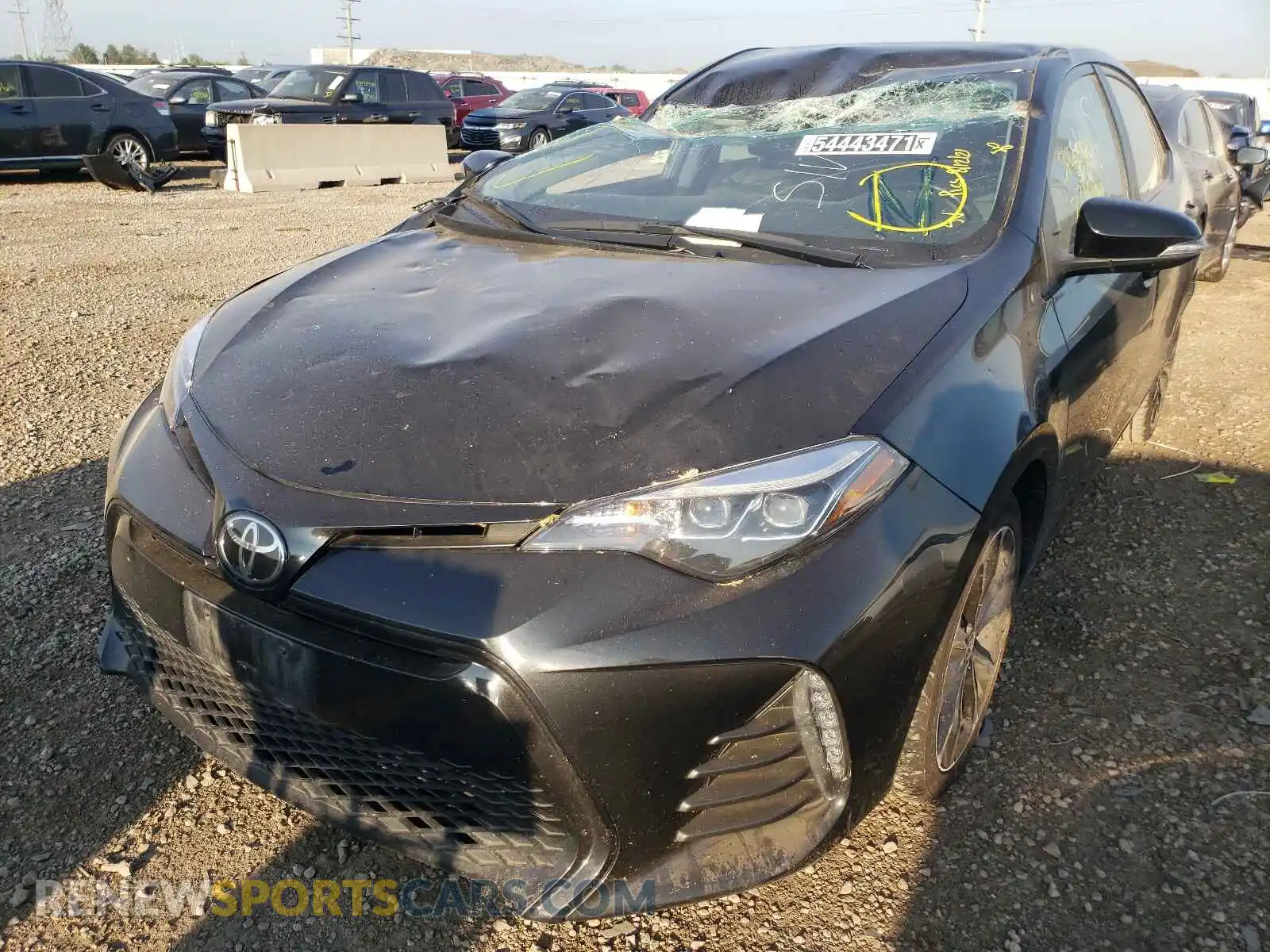 2 Photograph of a damaged car 2T1BURHE9KC238522 TOYOTA COROLLA 2019