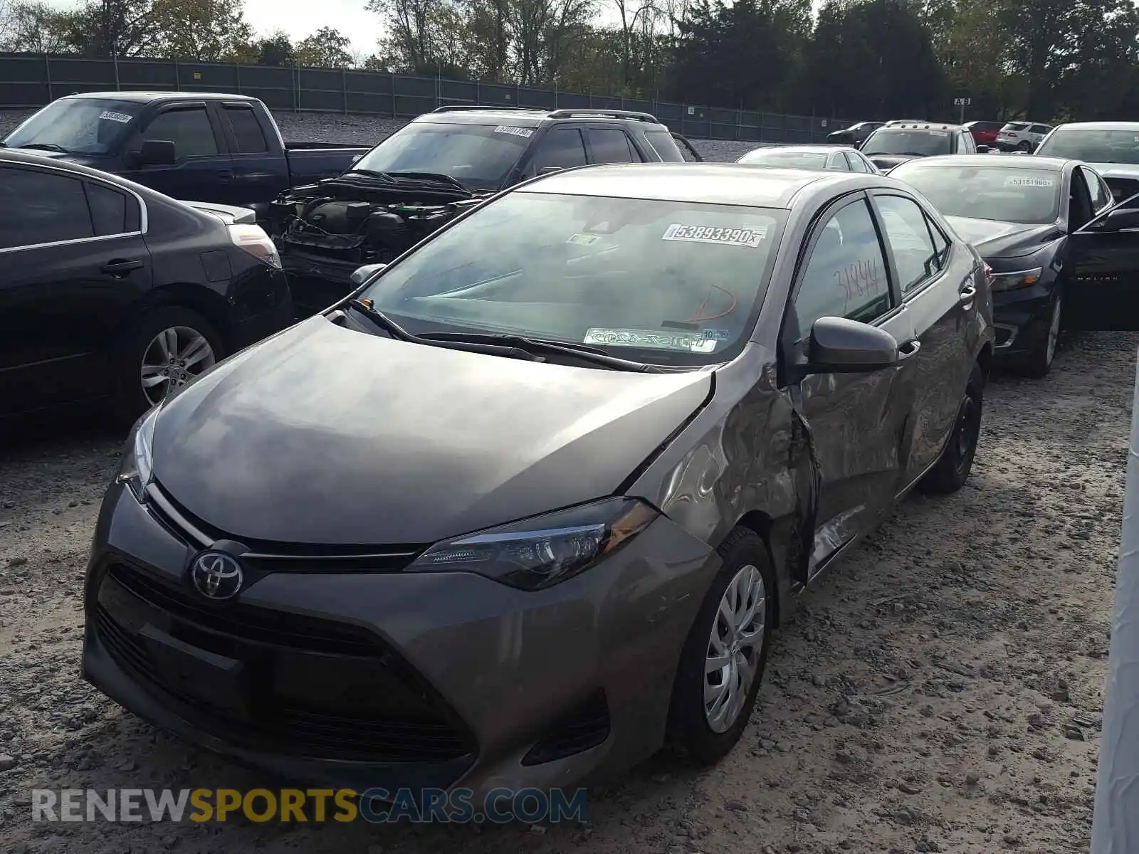 2 Photograph of a damaged car 2T1BURHE9KC239301 TOYOTA COROLLA 2019