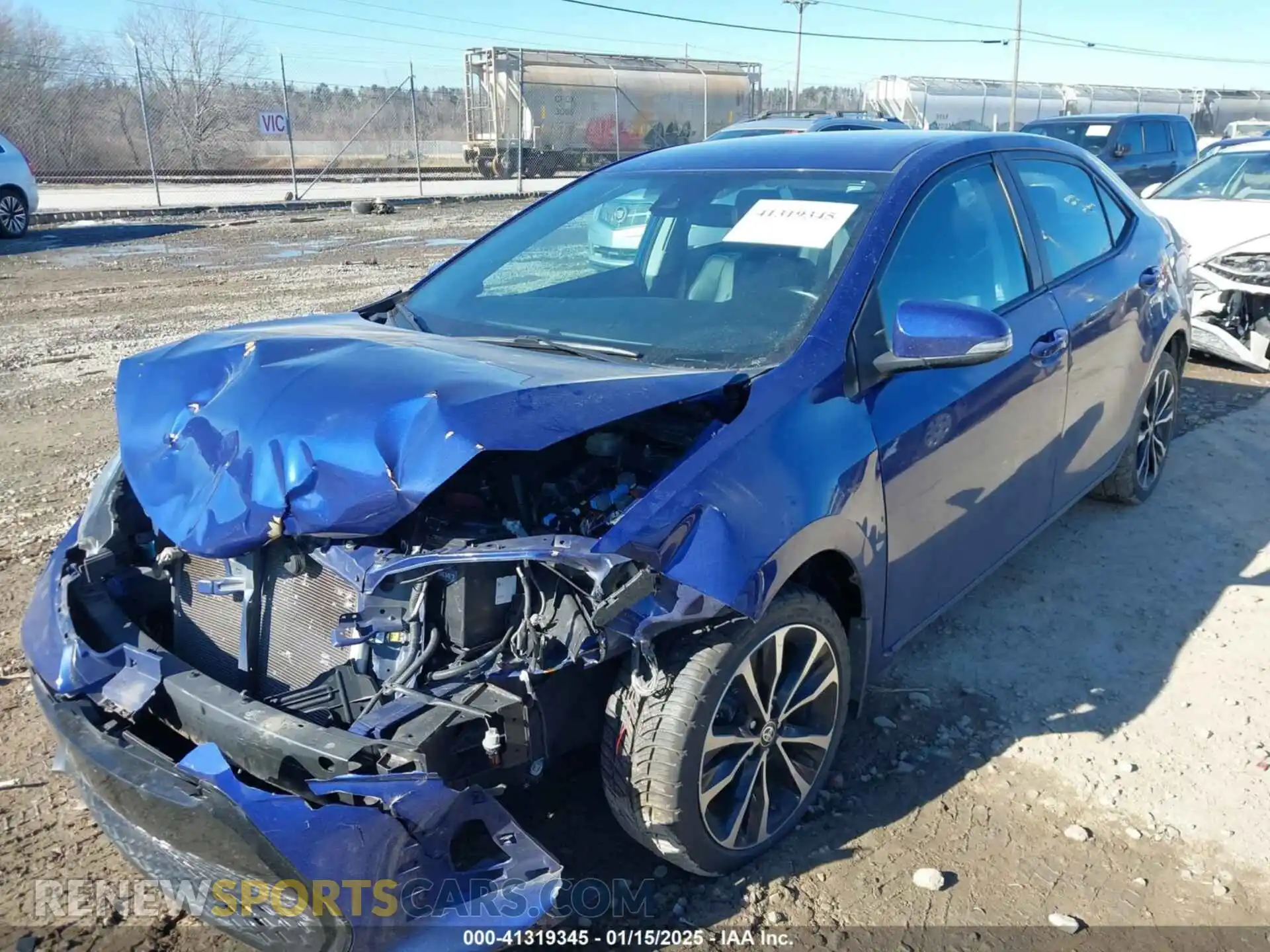 2 Photograph of a damaged car 2T1BURHE9KC243073 TOYOTA COROLLA 2019