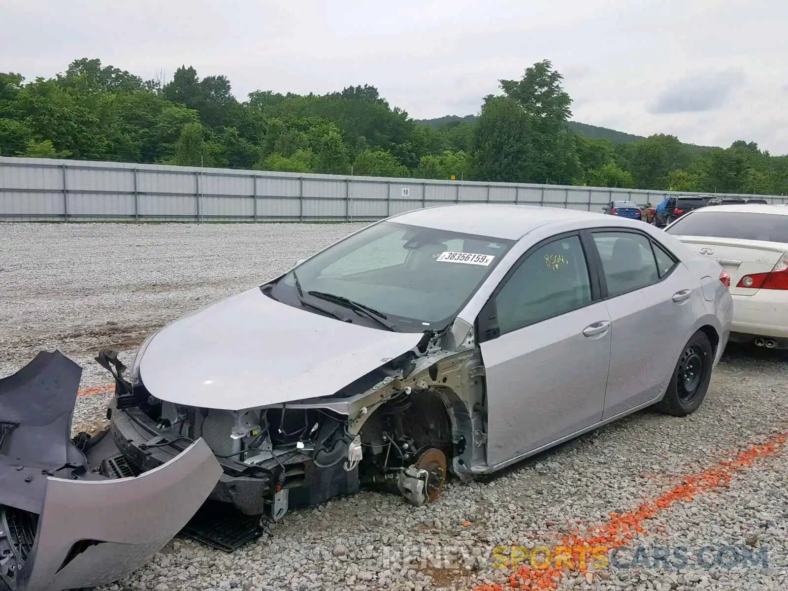 2 Photograph of a damaged car 2T1BURHEXKC129177 TOYOTA COROLLA 2019