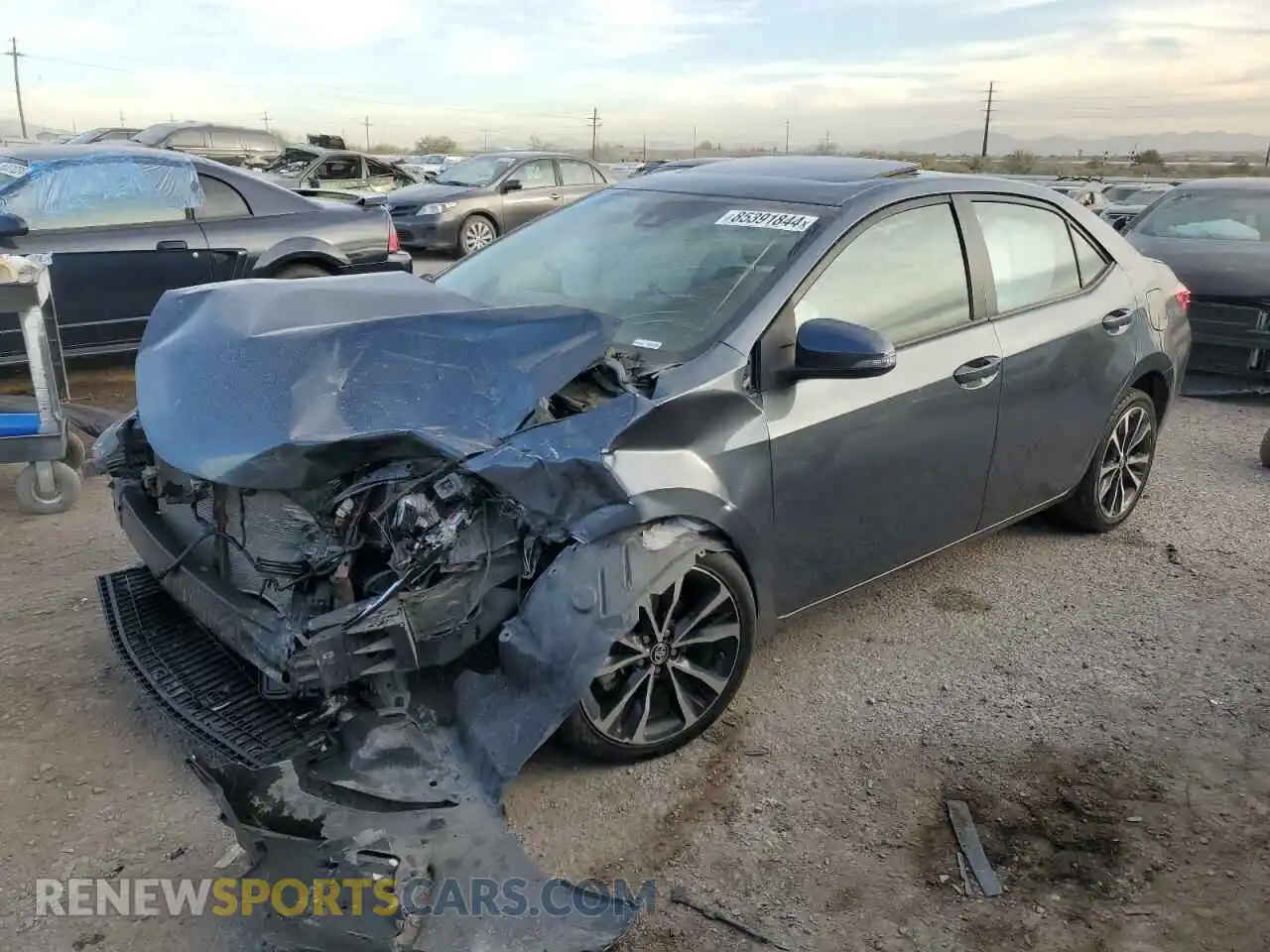 1 Photograph of a damaged car 2T1BURHEXKC129213 TOYOTA COROLLA 2019
