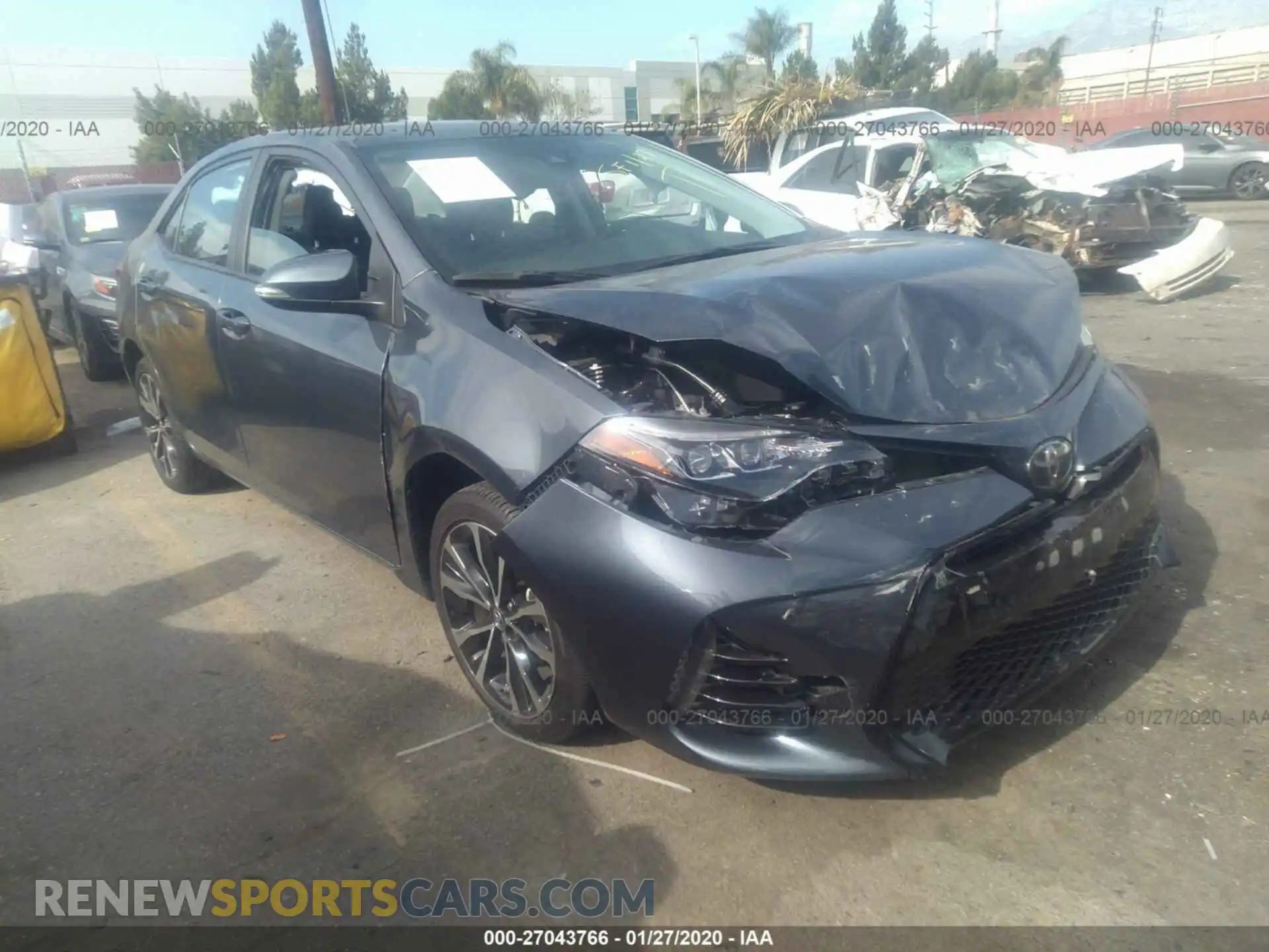 1 Photograph of a damaged car 2T1BURHEXKC129633 TOYOTA COROLLA 2019