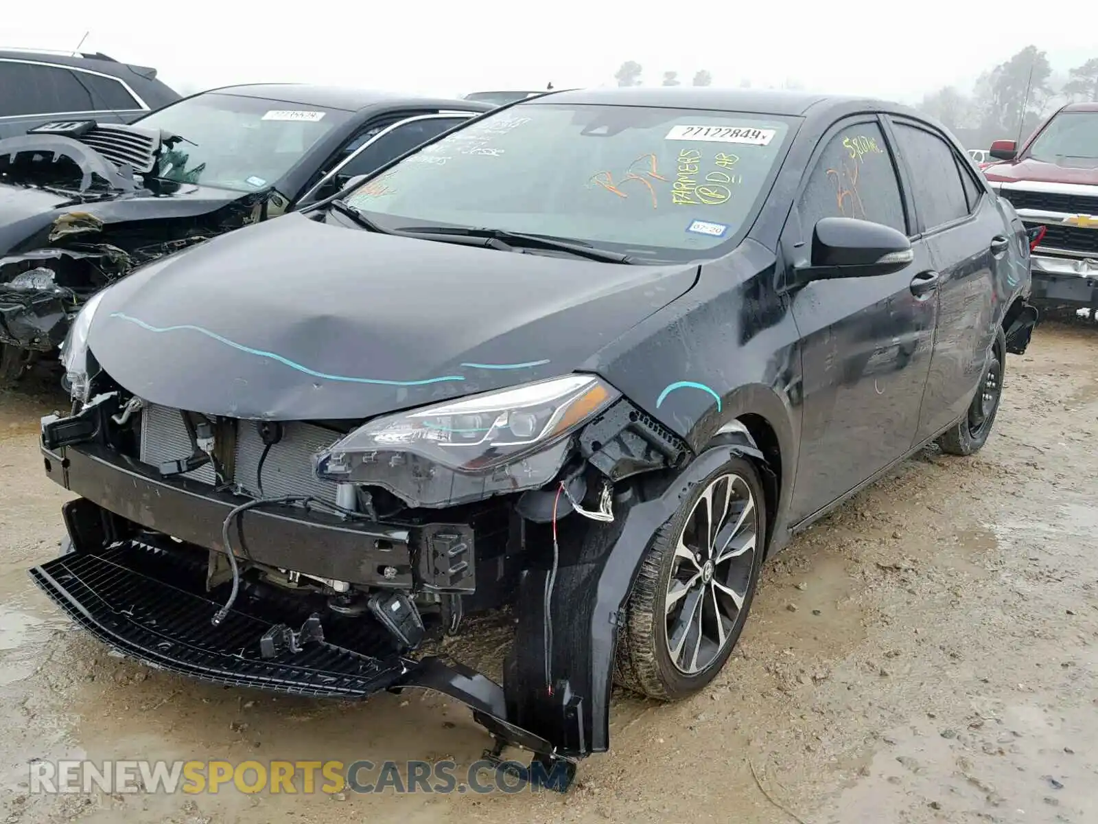 2 Photograph of a damaged car 2T1BURHEXKC131575 TOYOTA COROLLA 2019