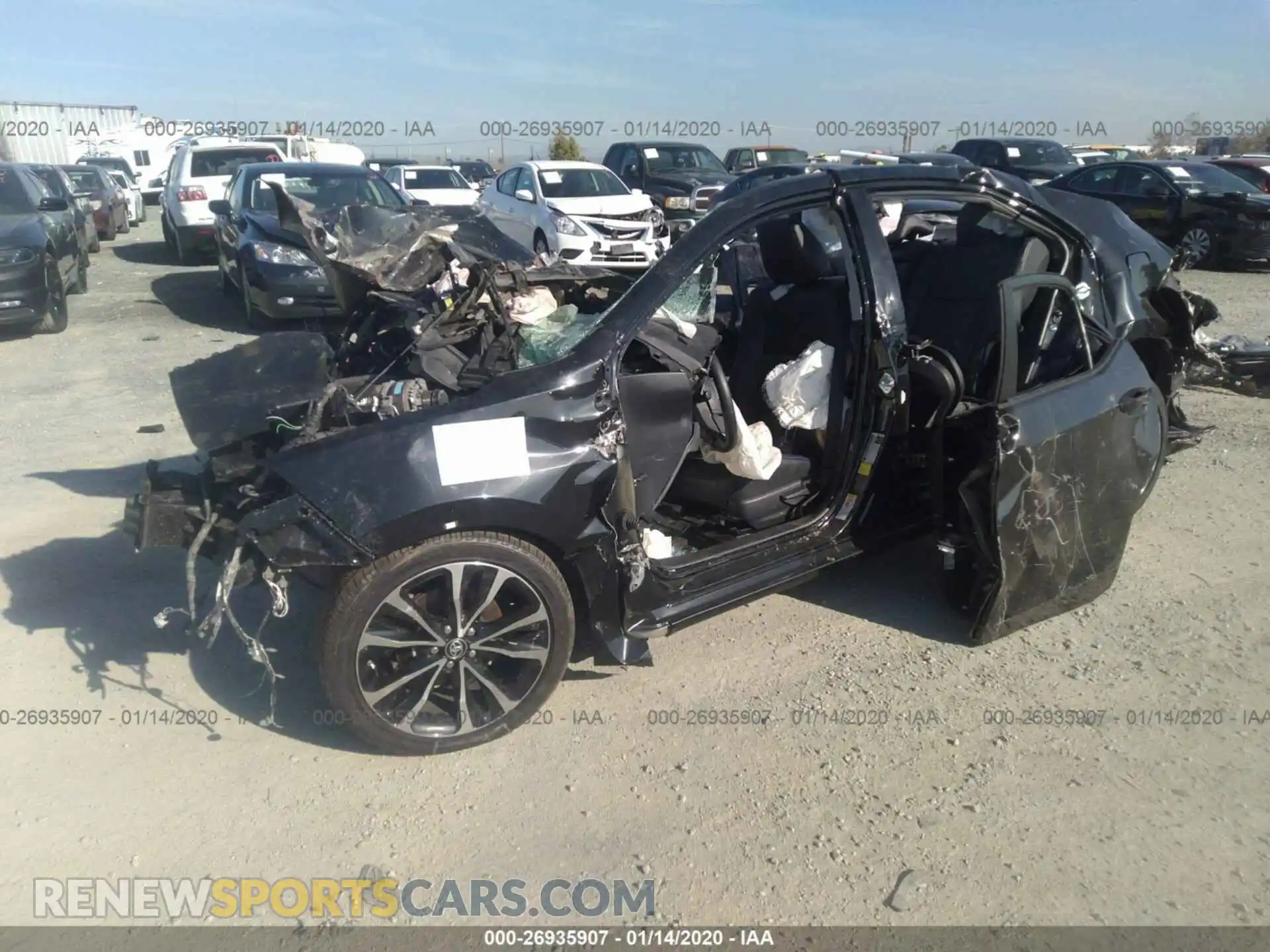 2 Photograph of a damaged car 2T1BURHEXKC132791 TOYOTA COROLLA 2019
