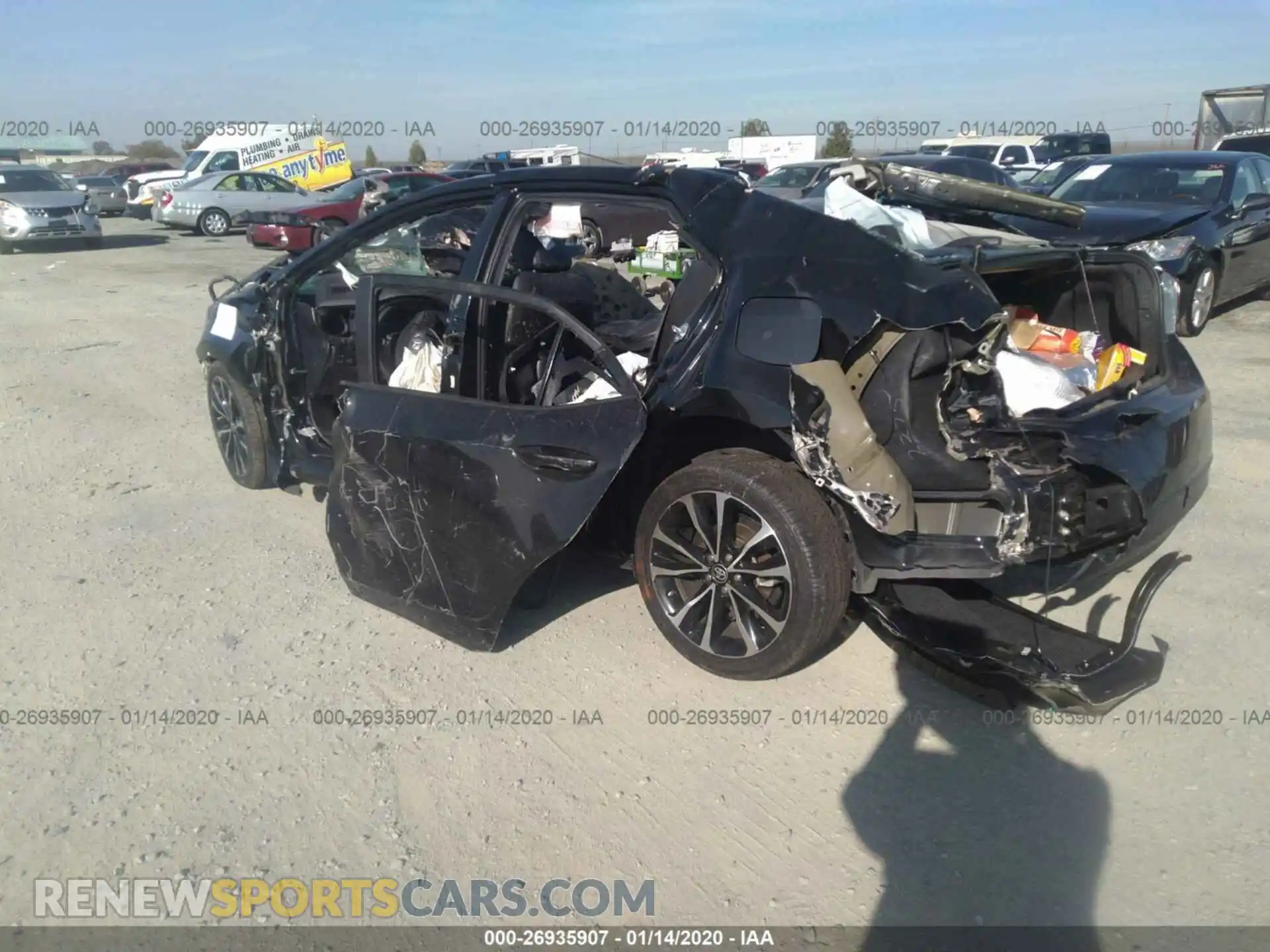 3 Photograph of a damaged car 2T1BURHEXKC132791 TOYOTA COROLLA 2019