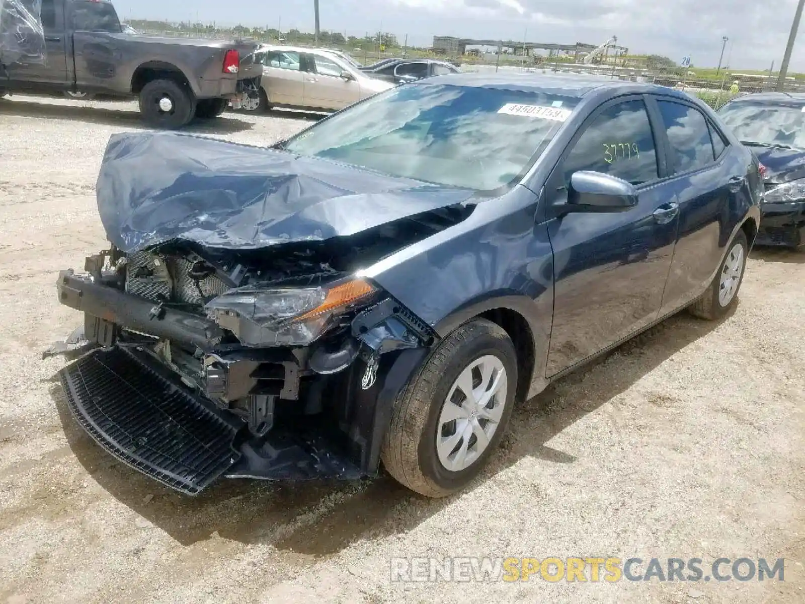 2 Photograph of a damaged car 2T1BURHEXKC134962 TOYOTA COROLLA 2019