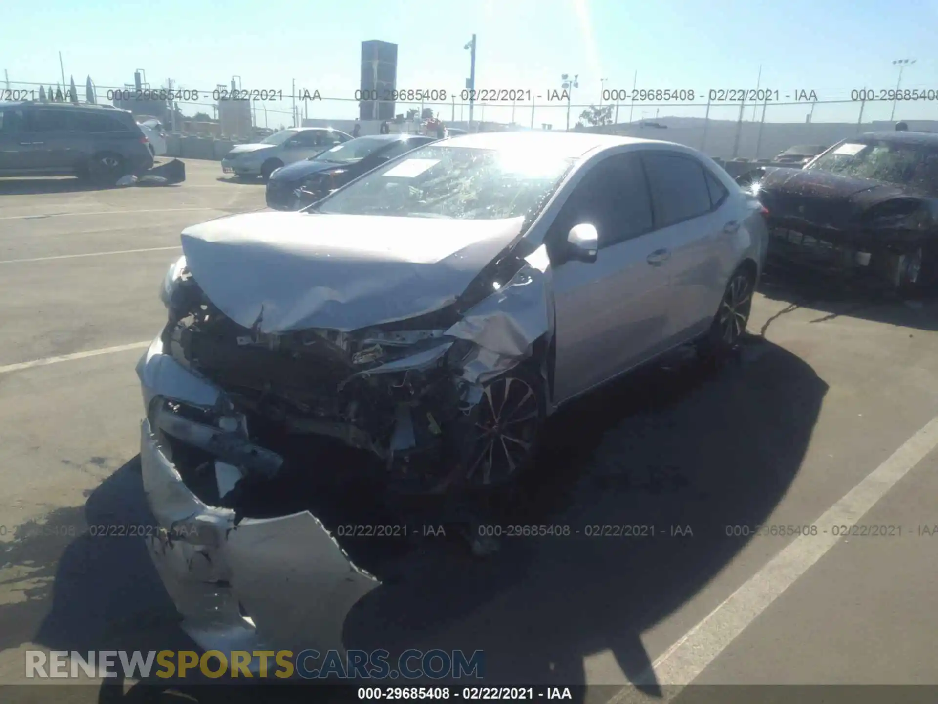 2 Photograph of a damaged car 2T1BURHEXKC139143 TOYOTA COROLLA 2019