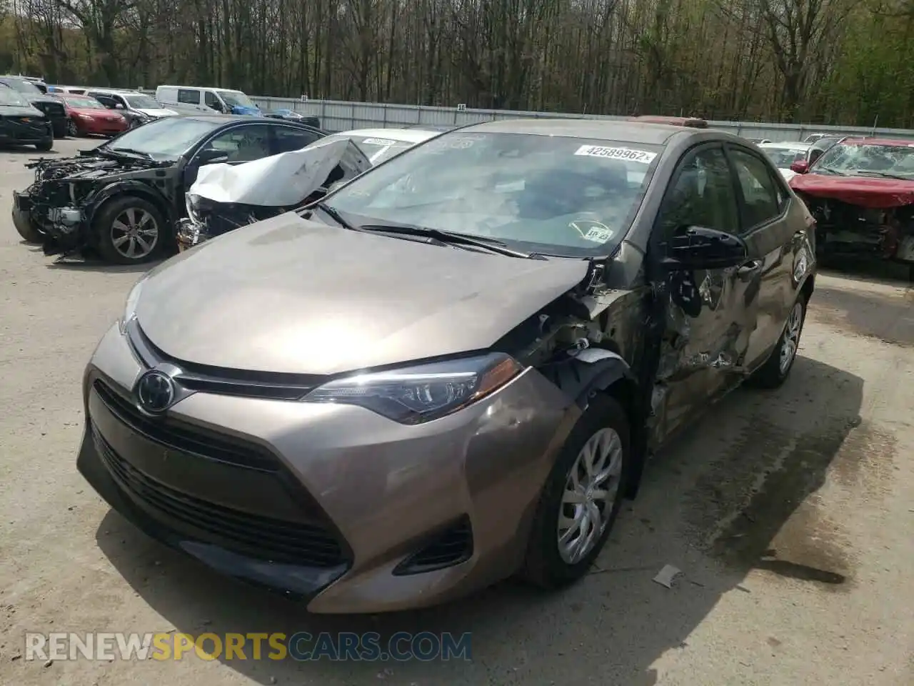 2 Фотография поврежденного автомобиля 2T1BURHEXKC142236 TOYOTA COROLLA 2019