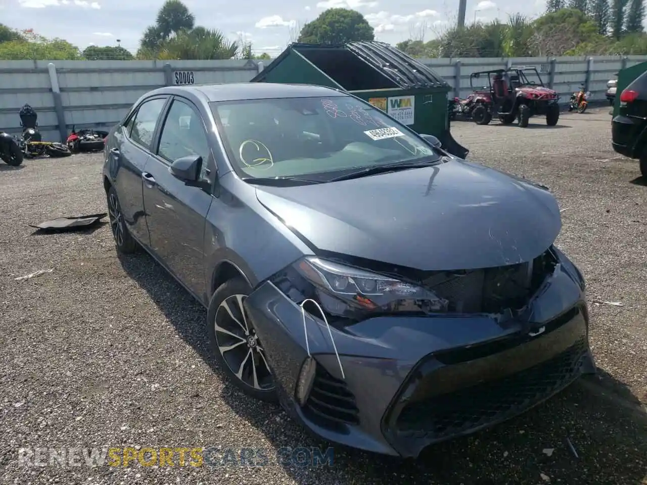 1 Фотография поврежденного автомобиля 2T1BURHEXKC143709 TOYOTA COROLLA 2019
