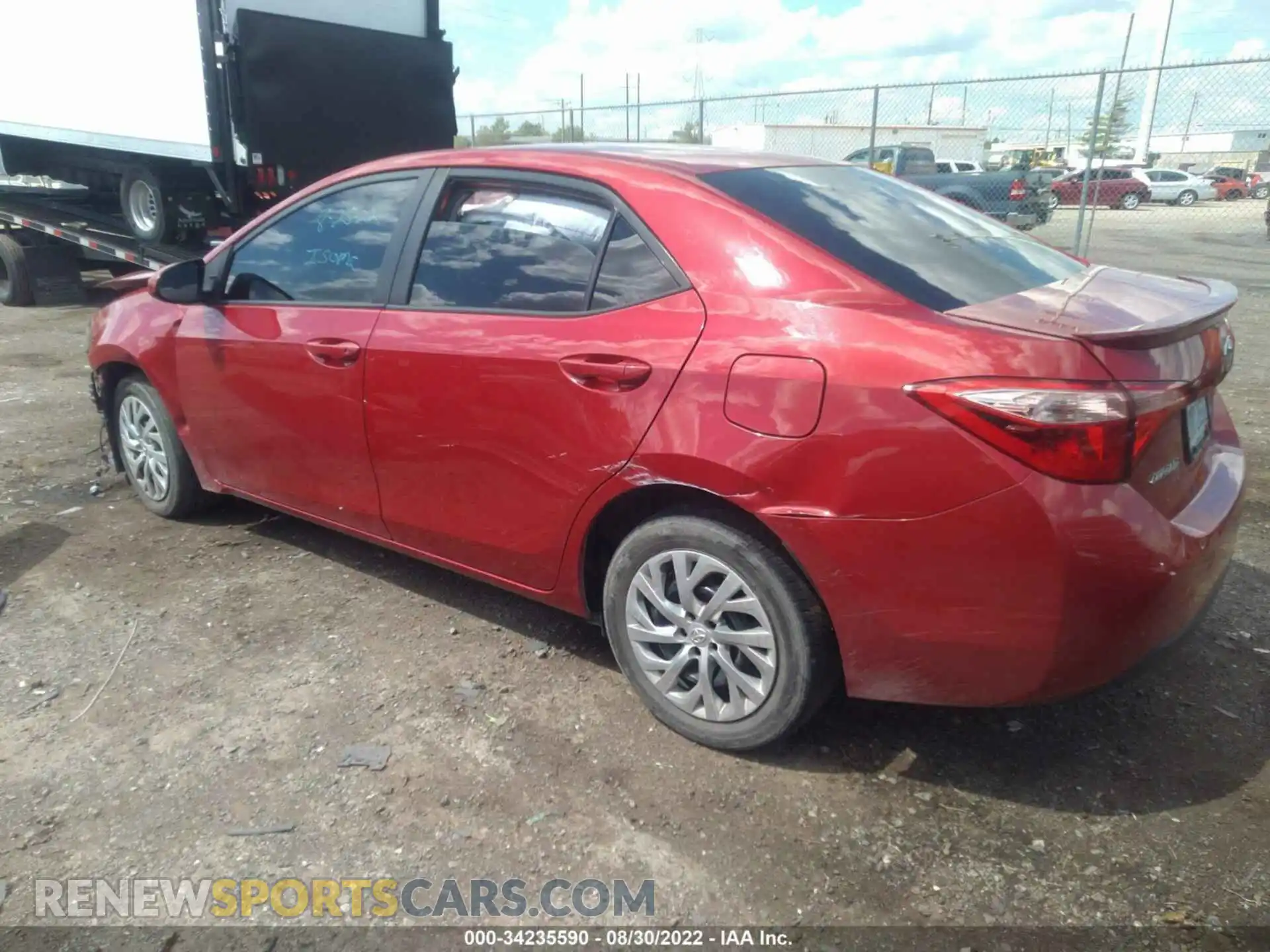 3 Photograph of a damaged car 2T1BURHEXKC146755 TOYOTA COROLLA 2019