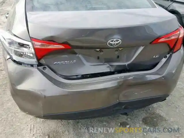 9 Photograph of a damaged car 2T1BURHEXKC150403 TOYOTA COROLLA 2019