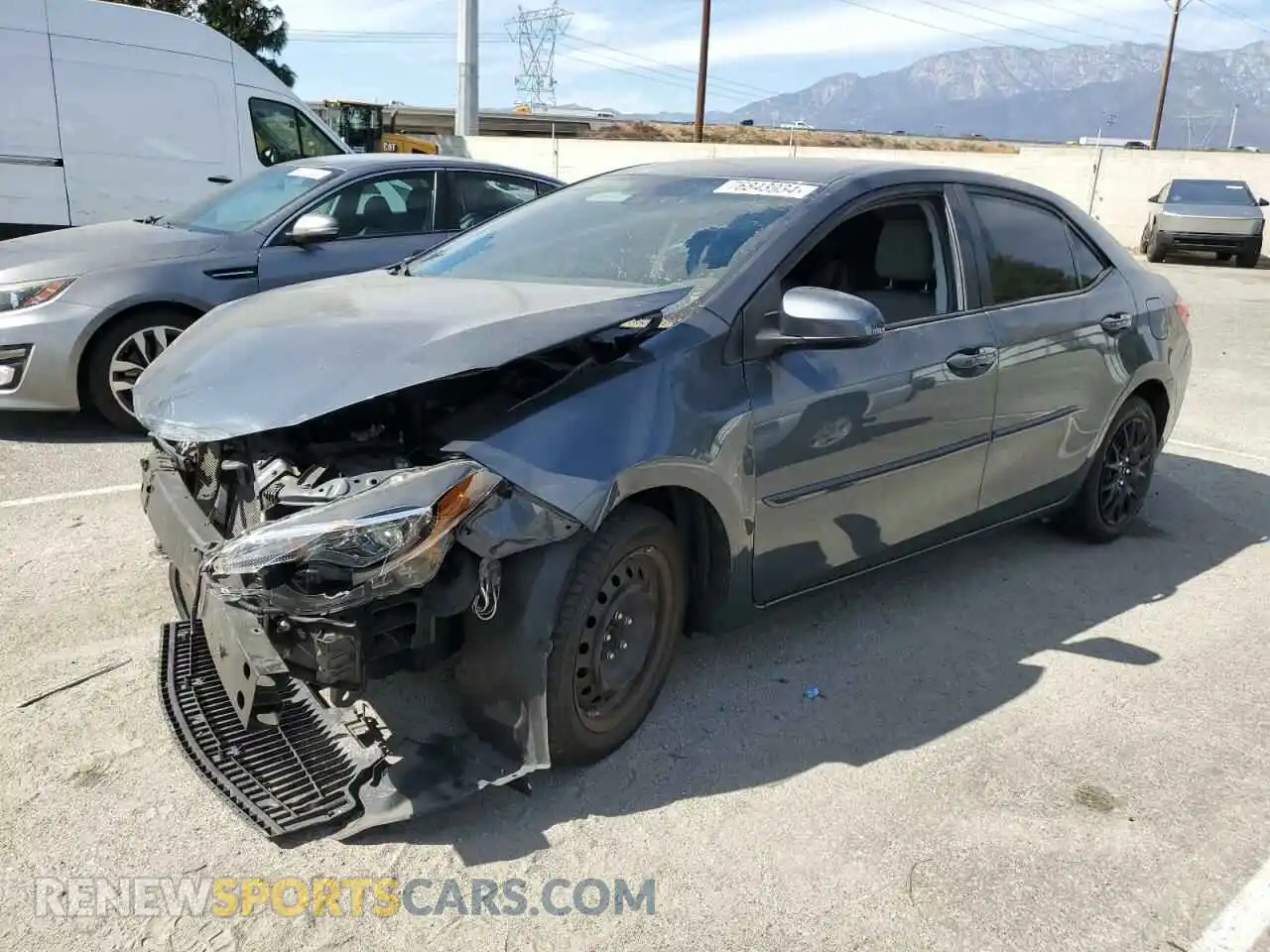 1 Photograph of a damaged car 2T1BURHEXKC154645 TOYOTA COROLLA 2019